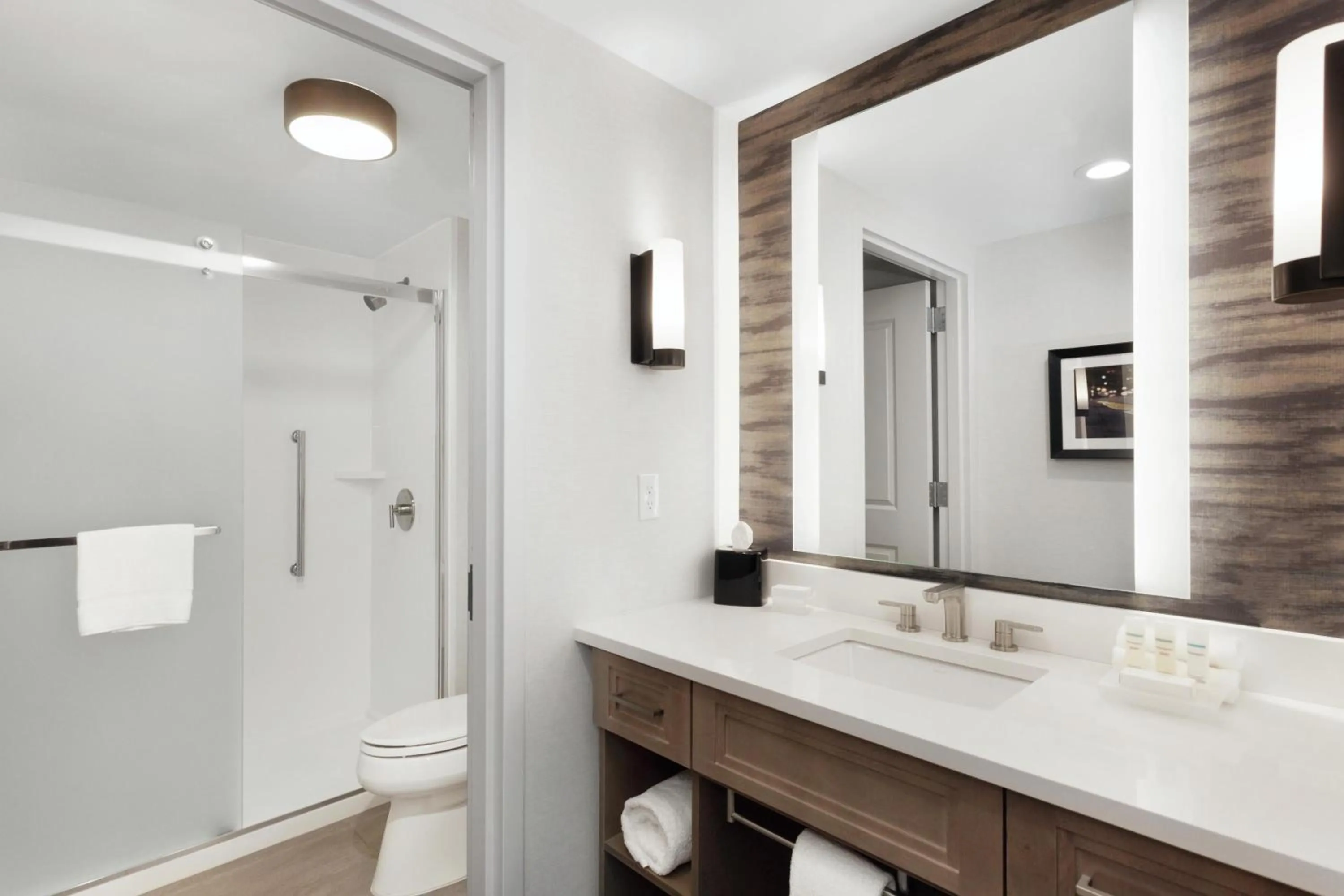 Bathroom in Homewood Suites by Hilton Providence Downtown