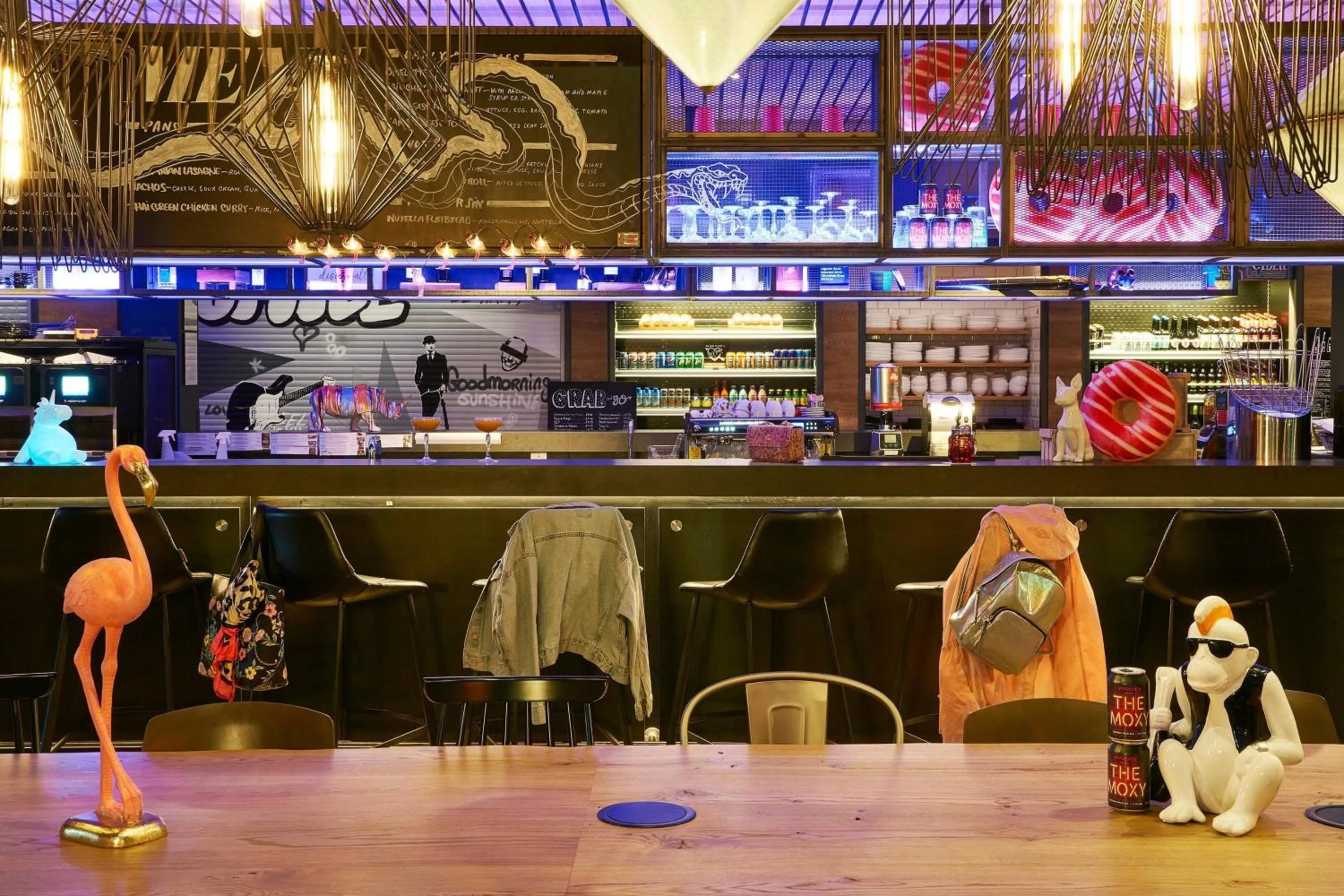 Lounge or bar in Moxy Edinburgh Airport