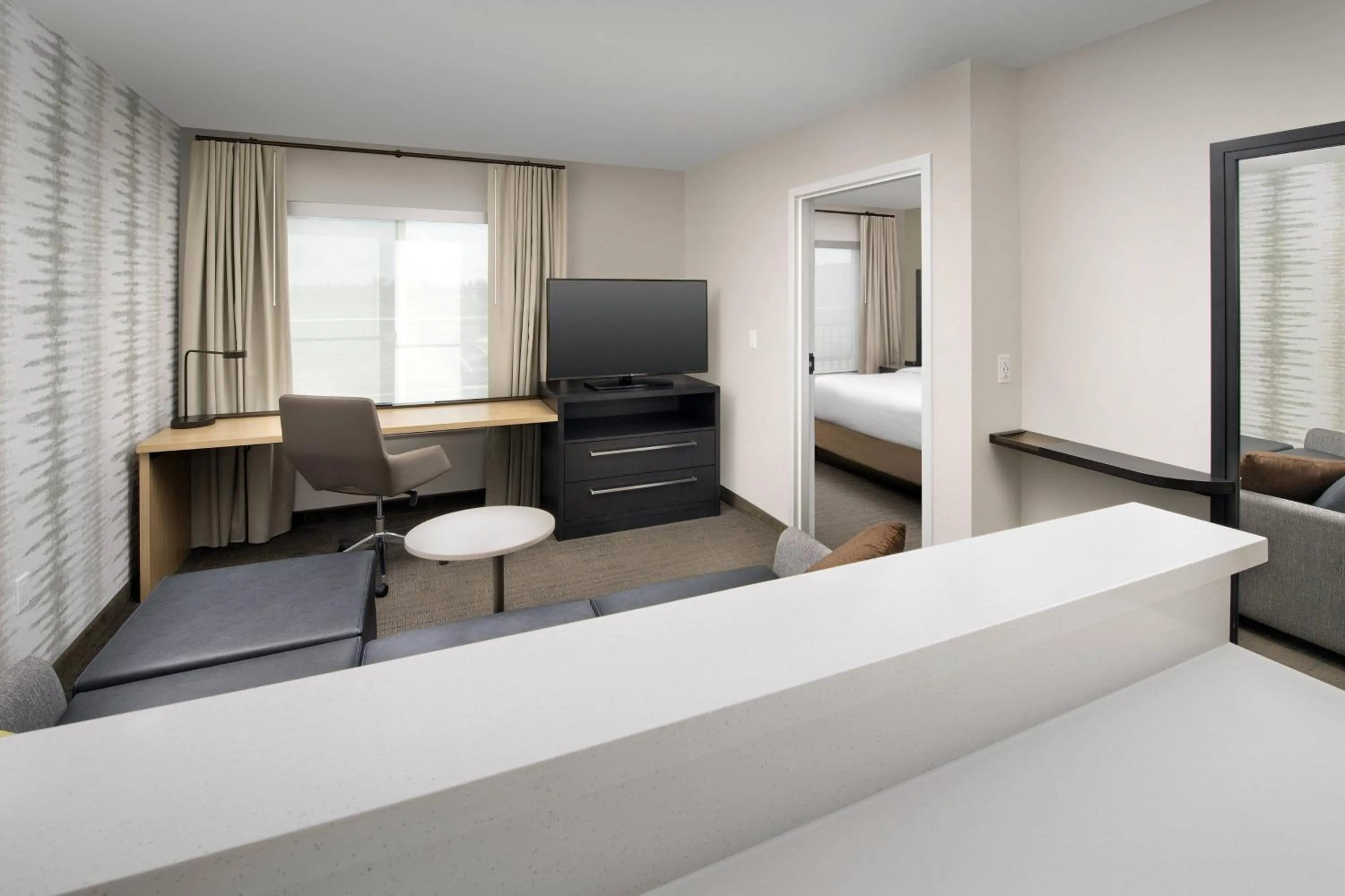 Bedroom, Bed in Residence Inn by Marriott Modesto North