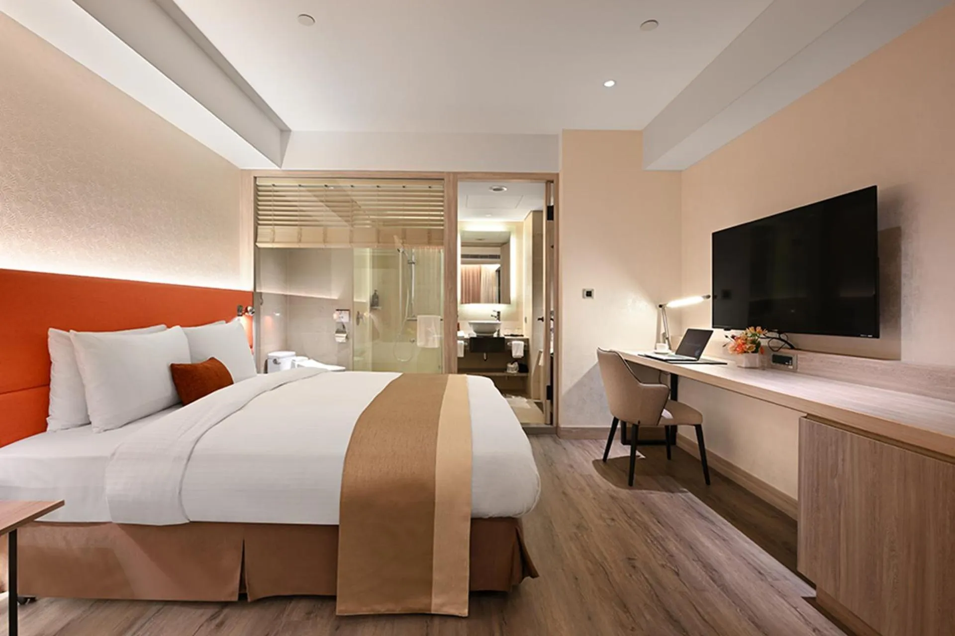 Bedroom, Bed in Park Taipei Hotel