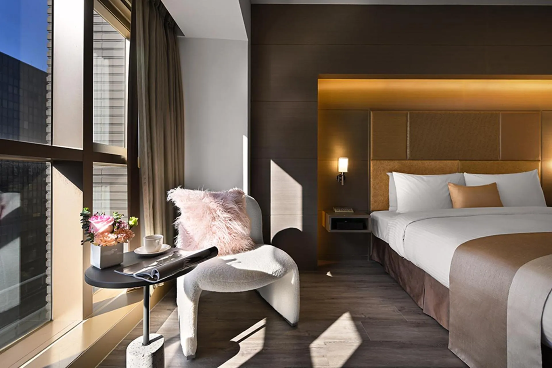 Bedroom, Bed in Park Taipei Hotel