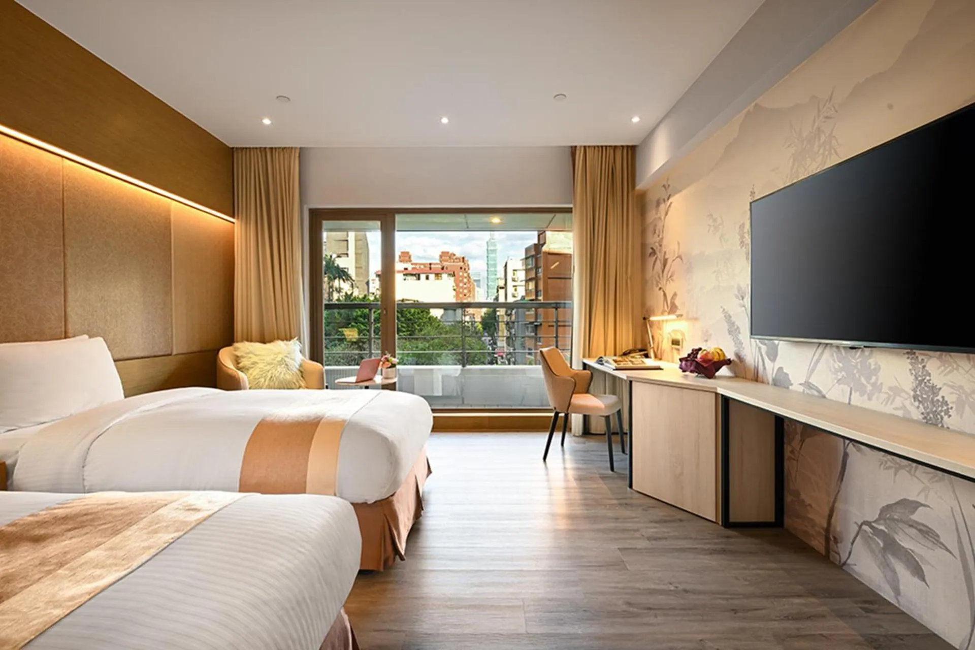 Bedroom, Bed in Park Taipei Hotel