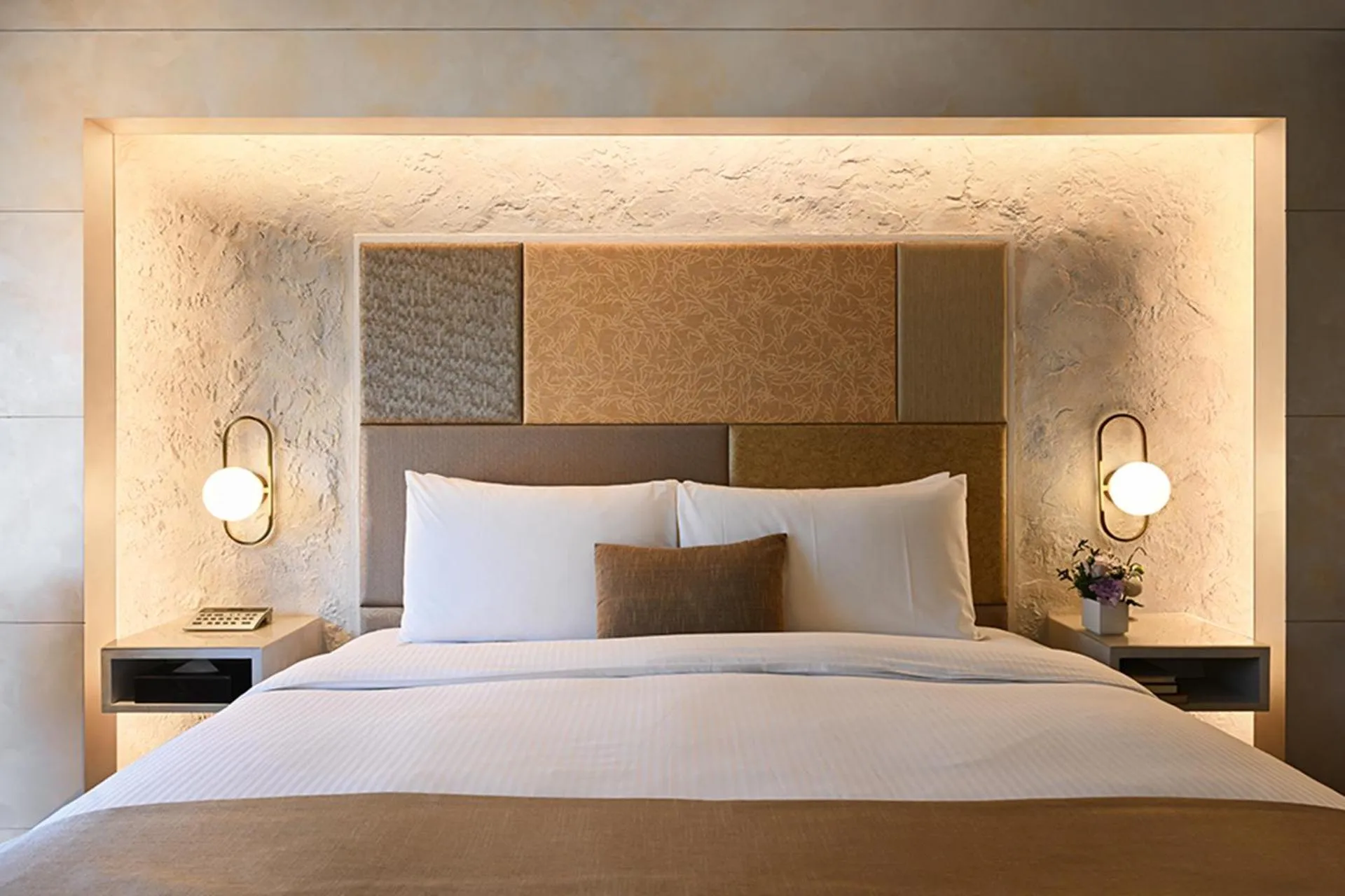 Bed in Park Taipei Hotel