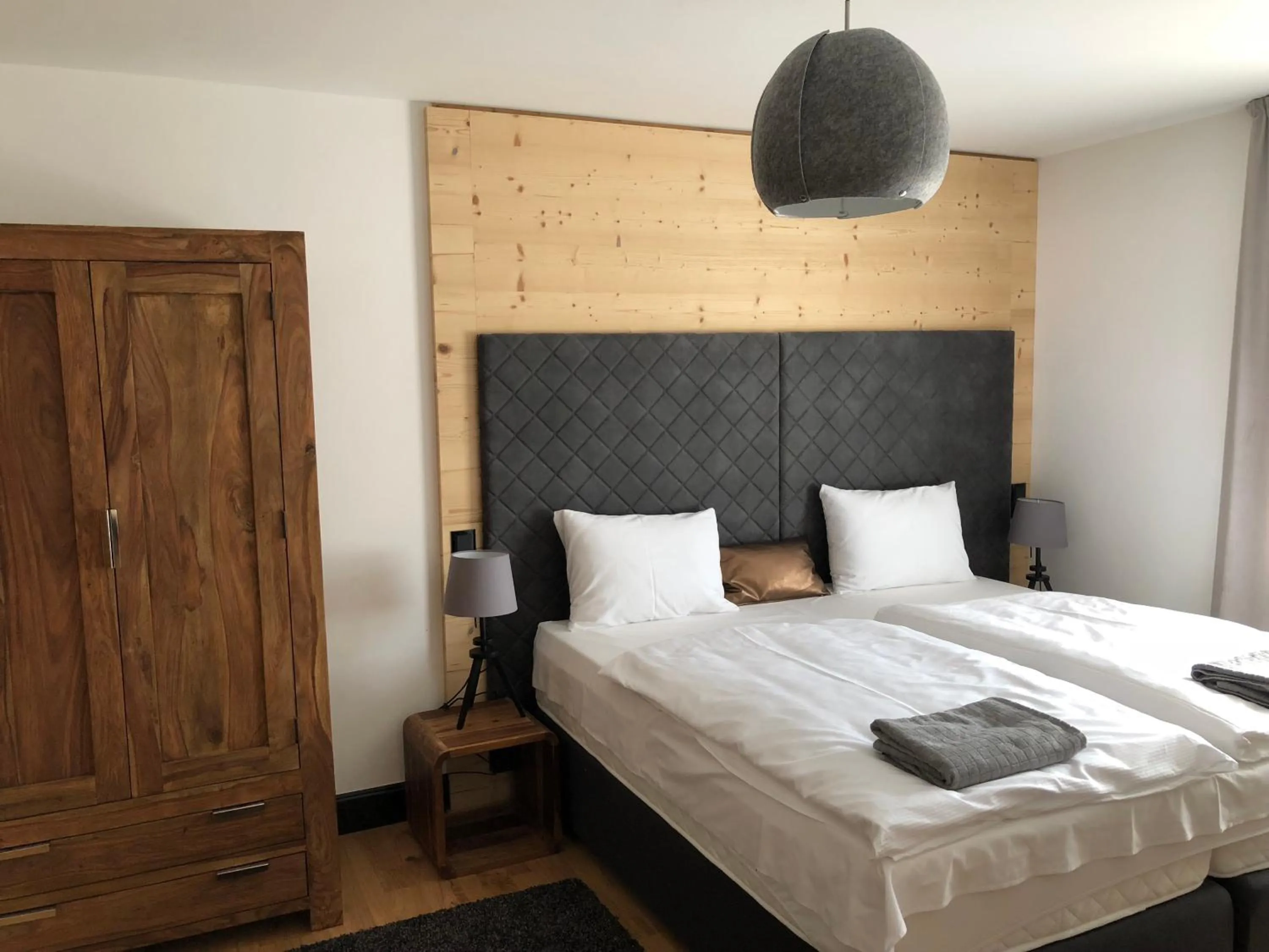 Bed in Tauernhaus Appartment