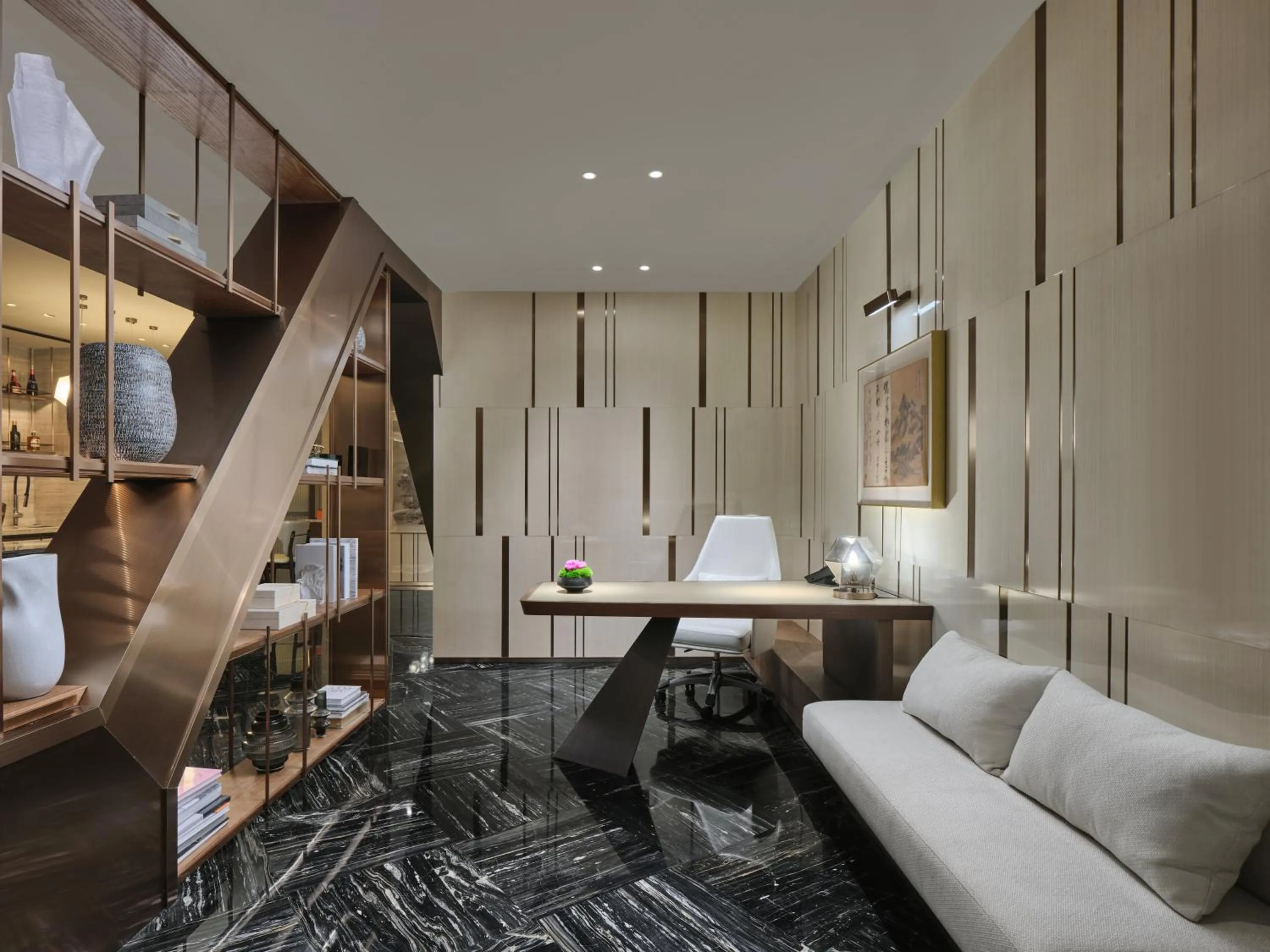 Bedroom in InterContinental Shanghai Wonderland, an IHG Hotel