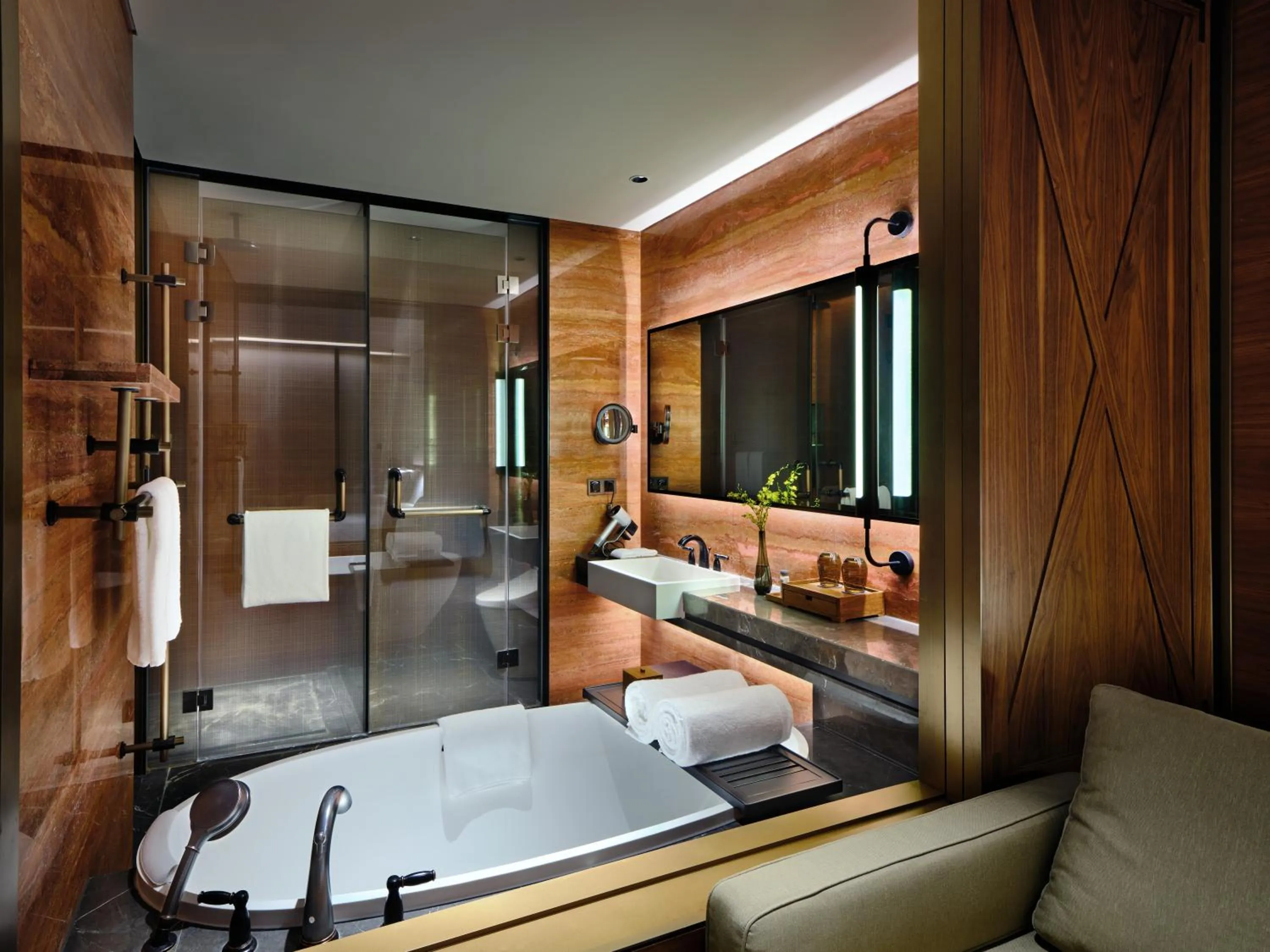 Bathroom in InterContinental Shanghai Wonderland, an IHG Hotel