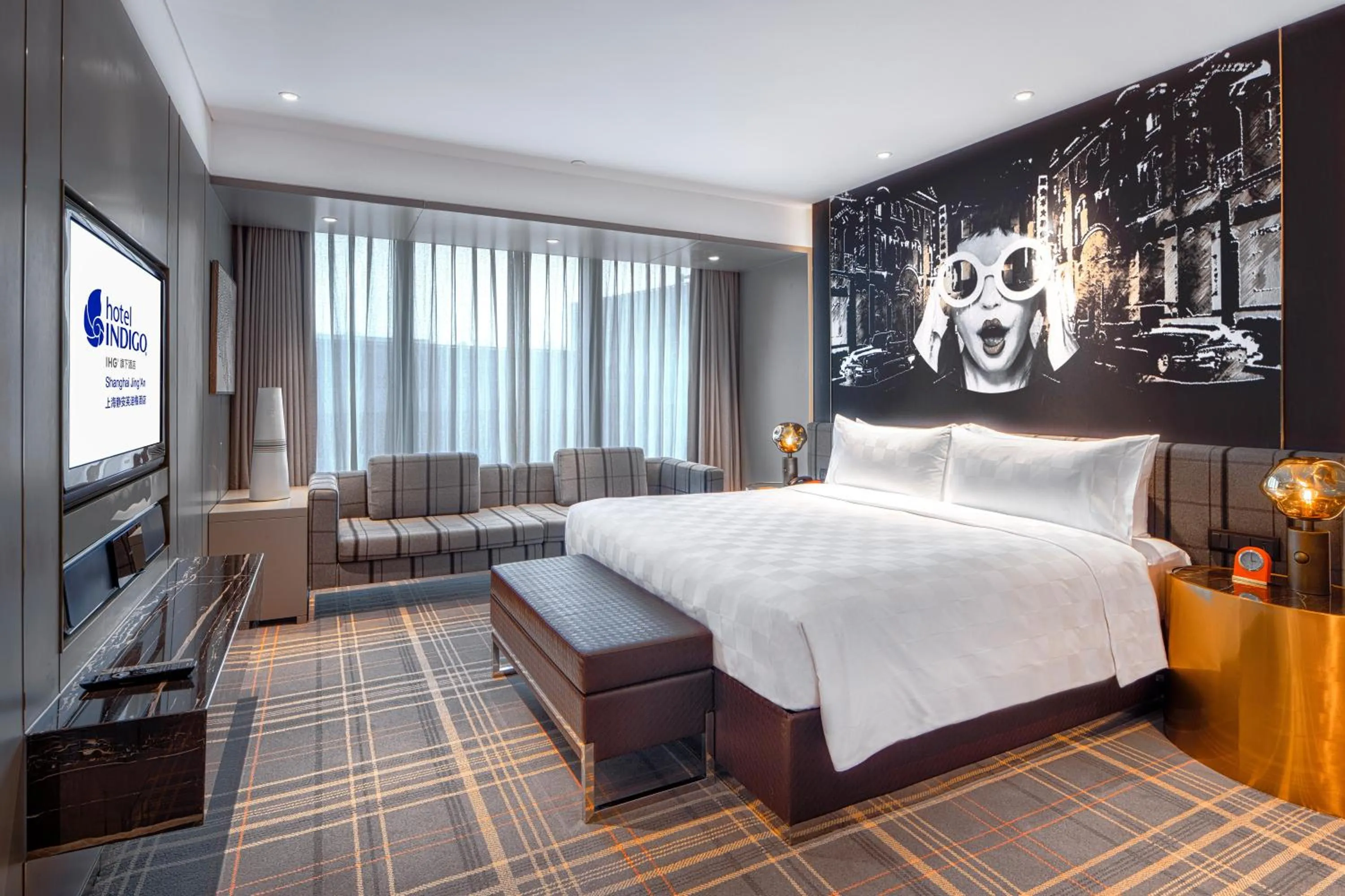 Bedroom, Bed in Hotel Indigo Shanghai Jing'An by IHG