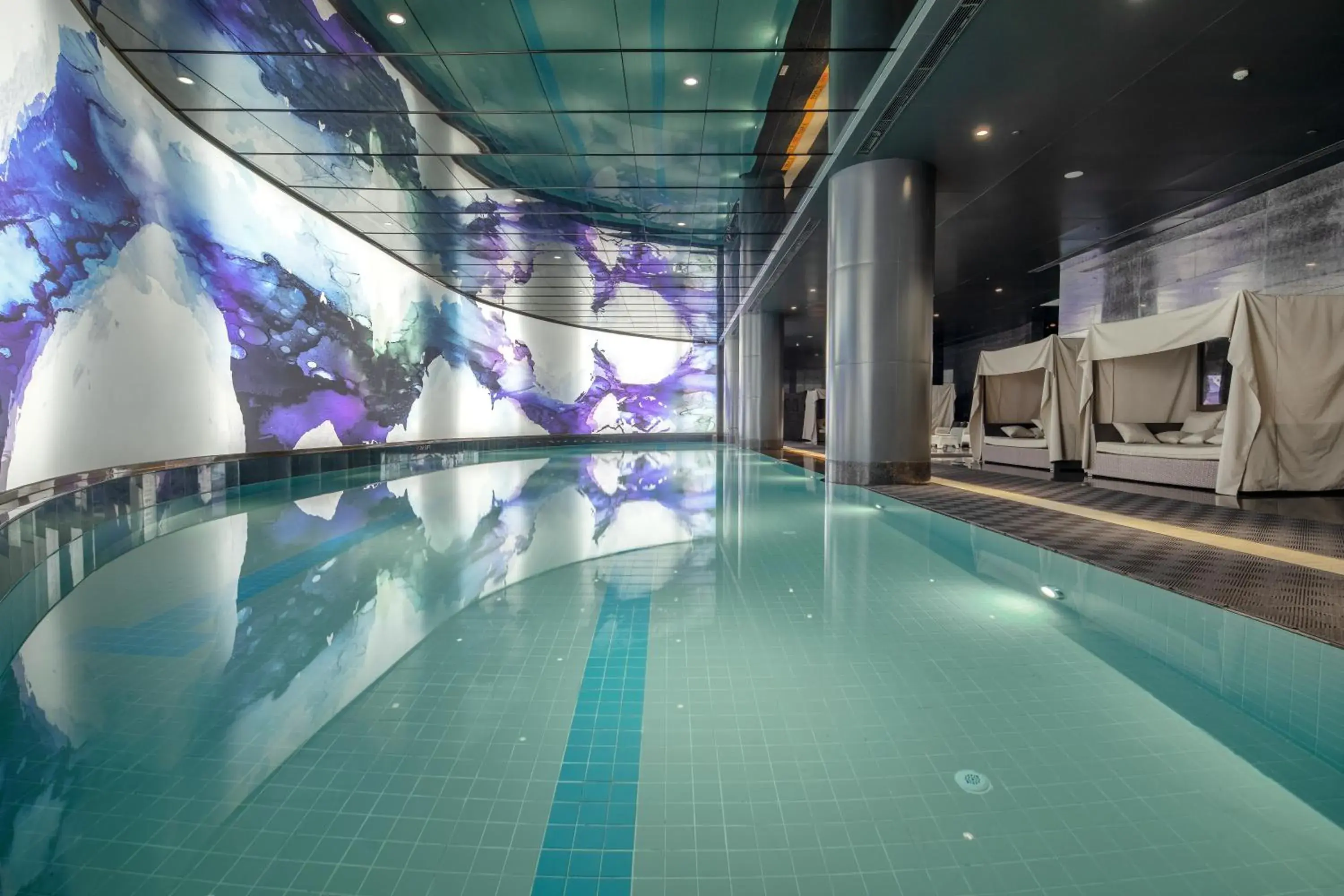 Swimming pool in Hotel Indigo Shanghai Jing'An by IHG Swimming pool in Hotel Indigo Shanghai Jing'An by IHG