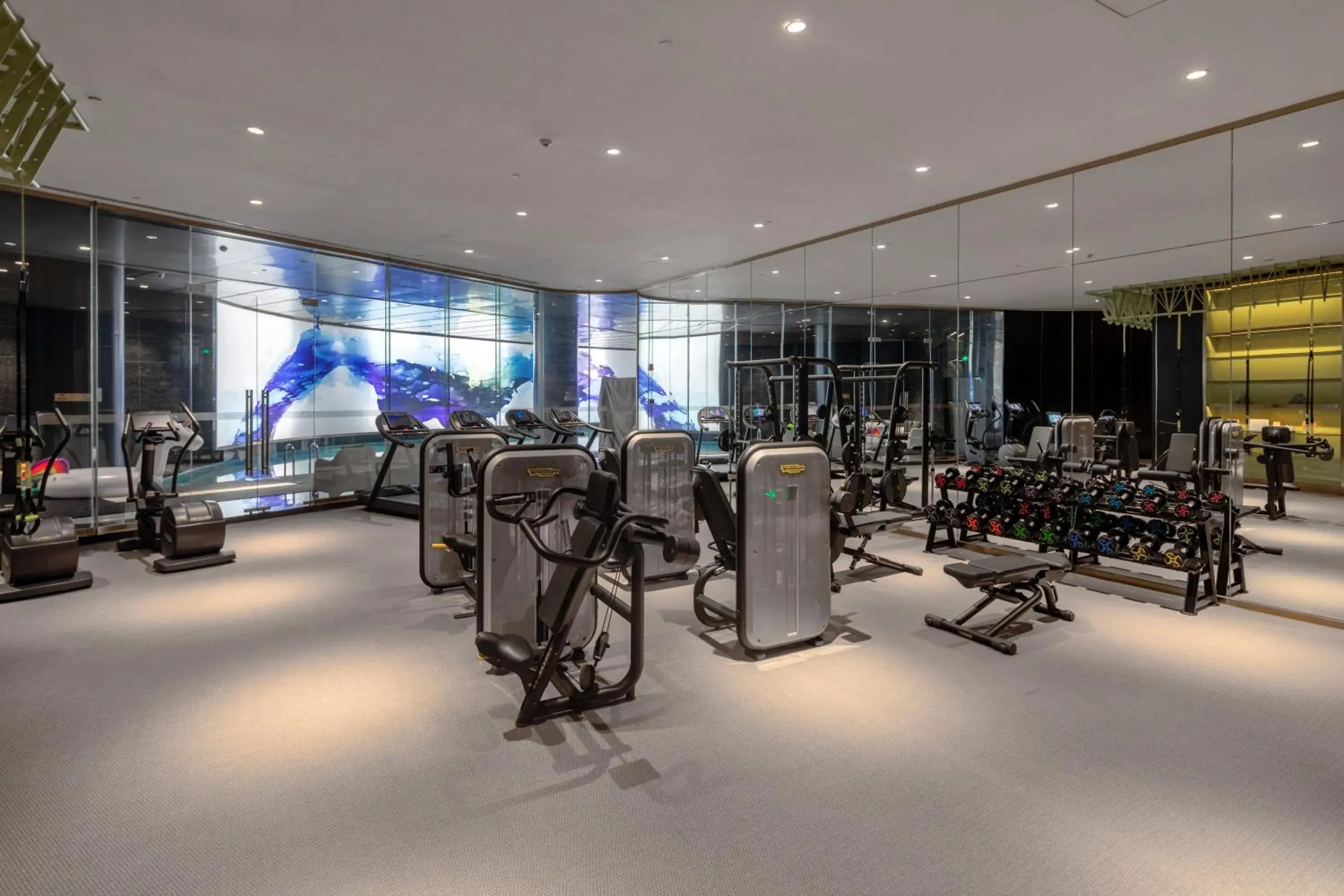 Fitness centre/facilities in Hotel Indigo Shanghai Jing'An by IHG Fitness centre/facilities in Hotel Indigo Shanghai Jing'An by IHG
