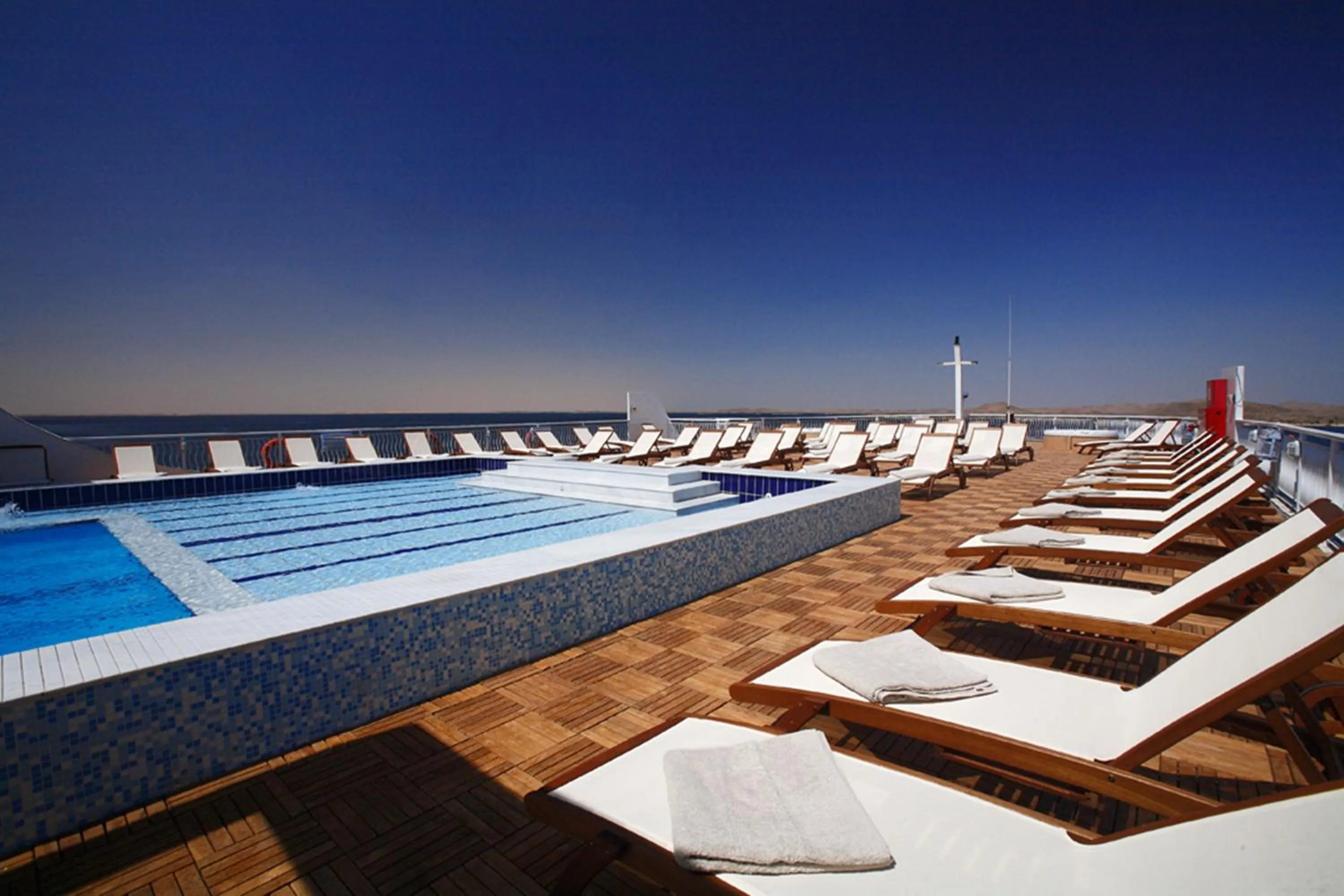 Swimming pool in Steigenberger Omar El Khayam Nile Cruise - Every Monday from Aswan for 07 & 04 Nights - Every Friday From Abu Simbel for 03 Nights