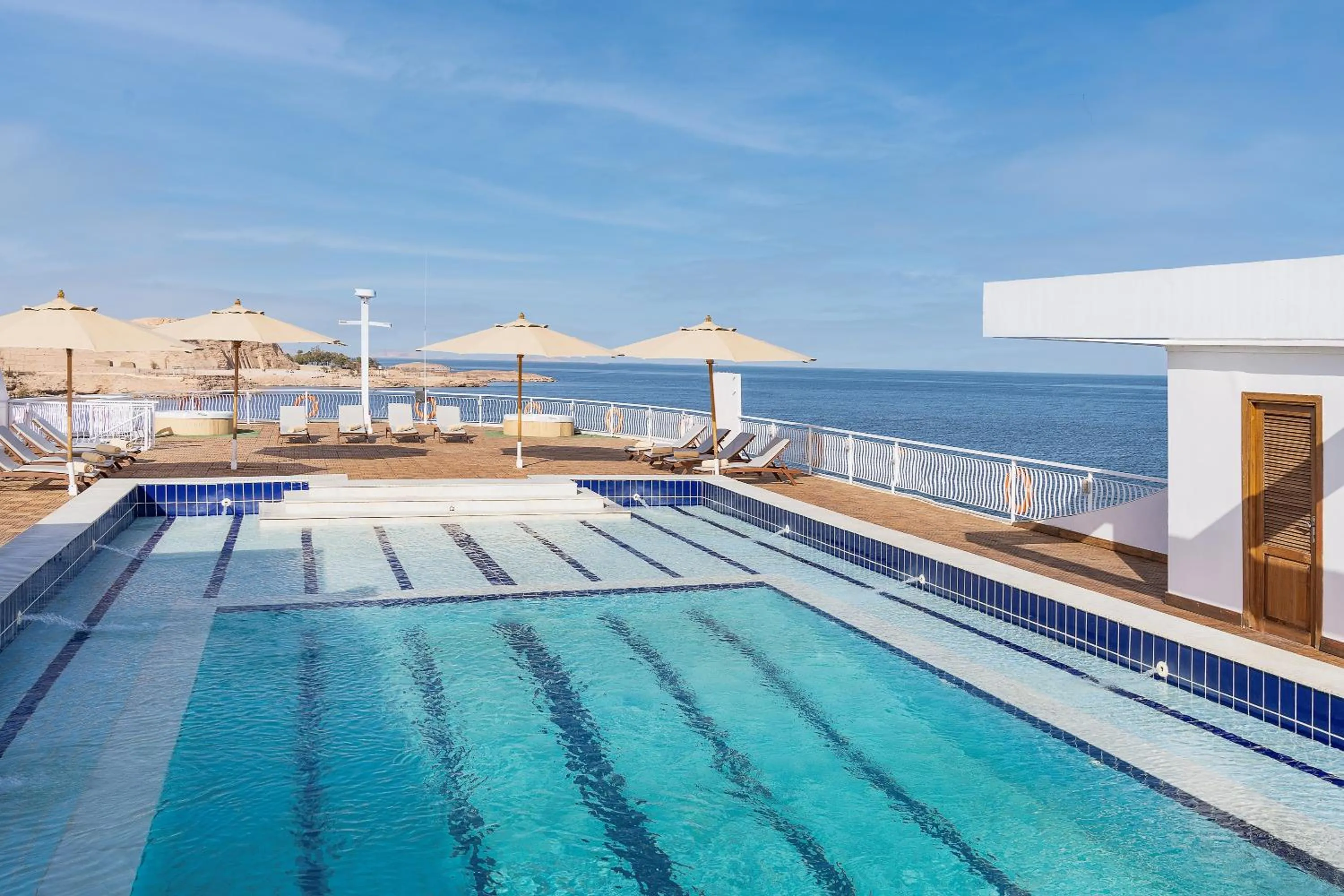 Swimming pool in Steigenberger Omar El Khayam Nile Cruise - Every Monday from Aswan for 07 & 04 Nights - Every Friday From Abu Simbel for 03 Nights