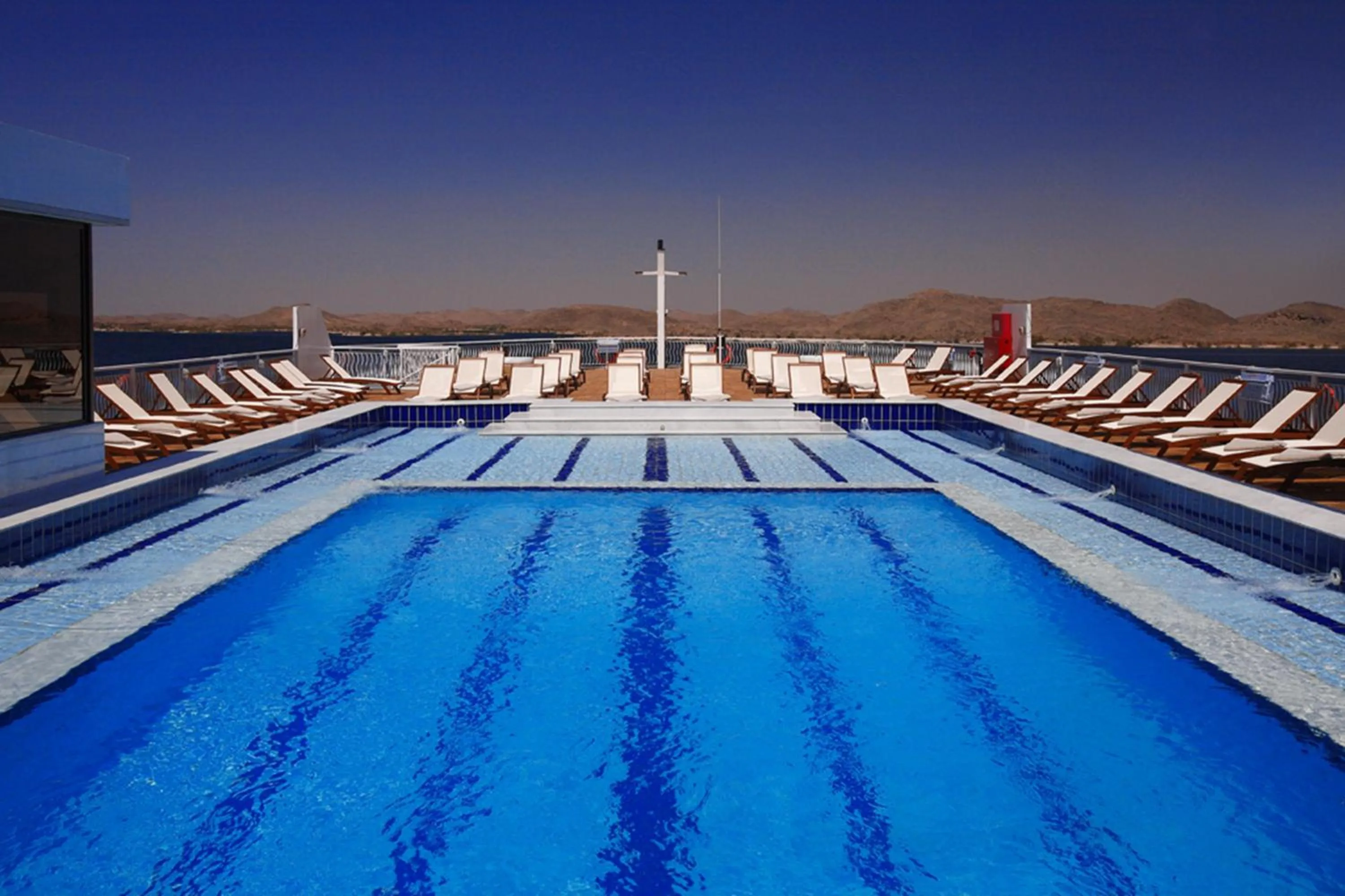 Swimming pool in Steigenberger Omar El Khayam Nile Cruise - Every Monday from Aswan for 07 & 04 Nights - Every Friday From Abu Simbel for 03 Nights