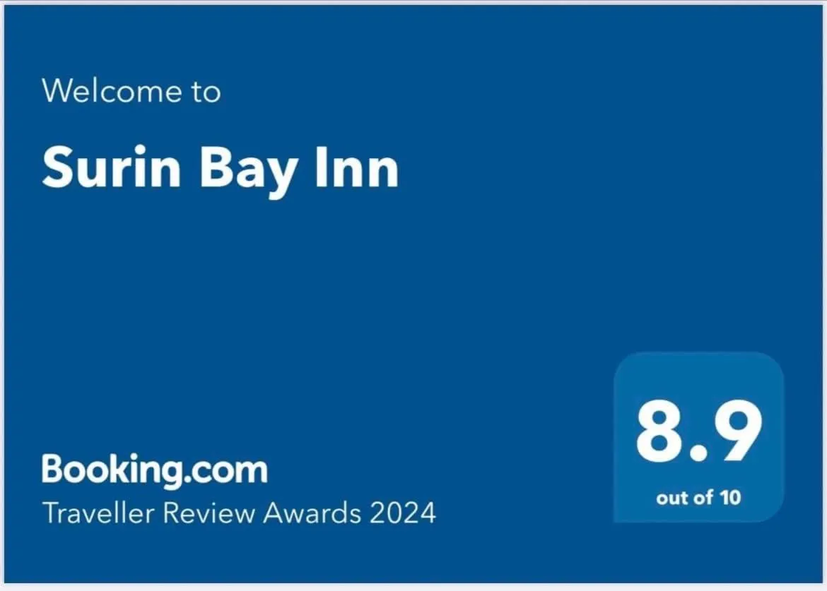 Certificate/Award in Surin Bay Inn