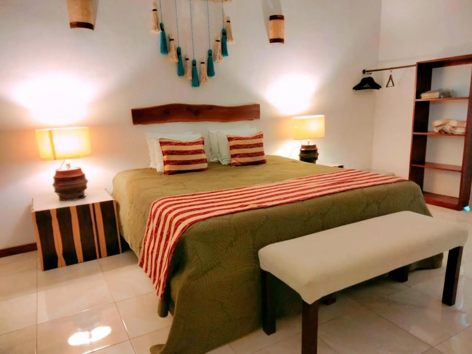 Bed in Mayan Majesty Boutique Hotel