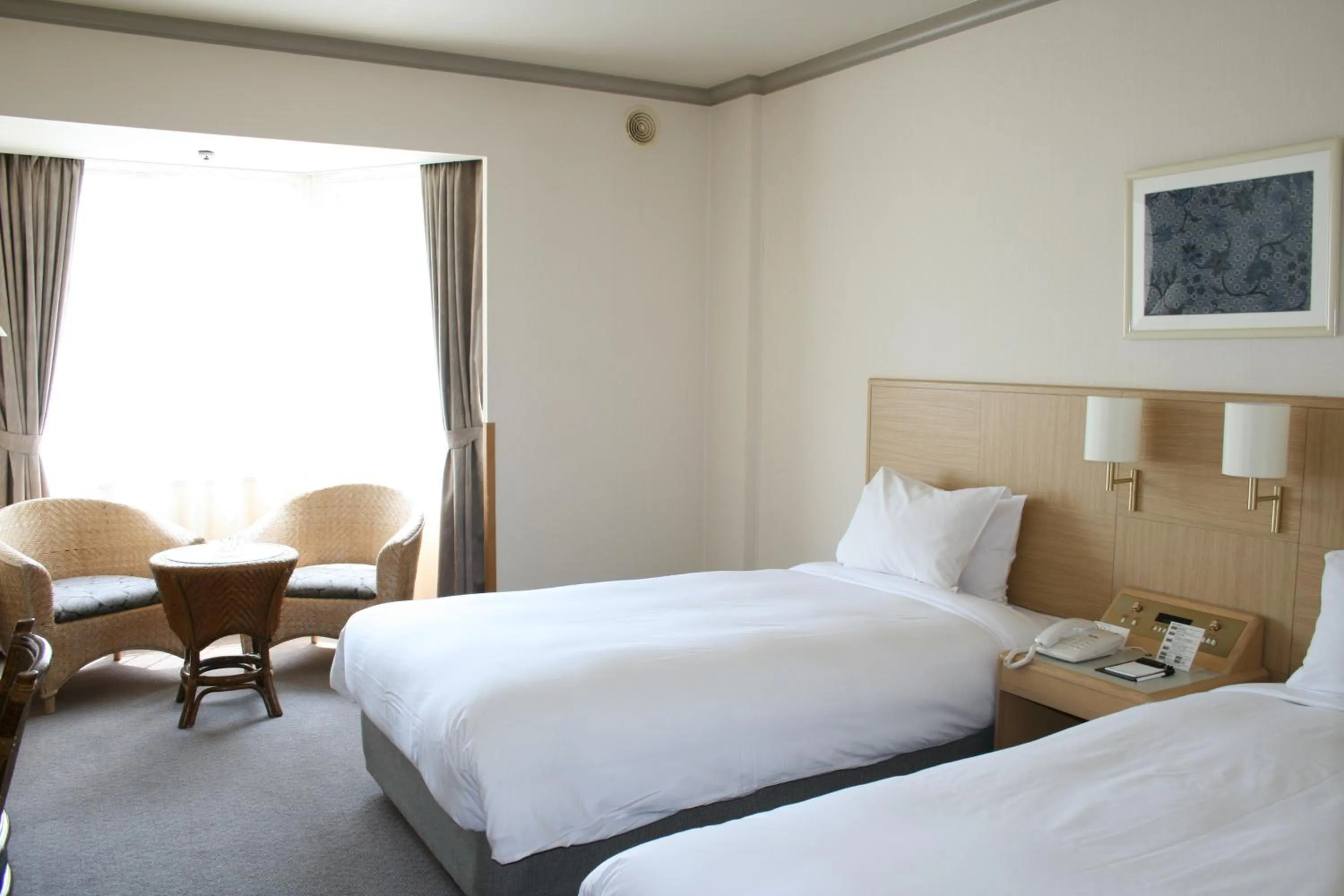 Bed in Noboribetsu Grand Hotel