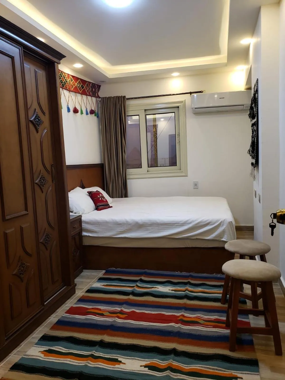 Bed in Atlantis Pyramids Inn