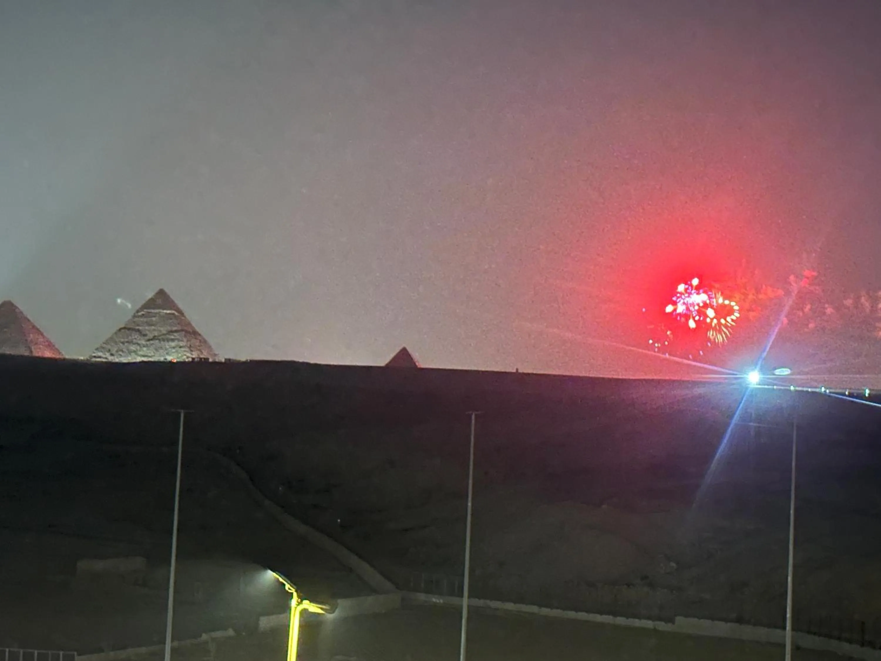 City view in Atlantis Pyramids Inn