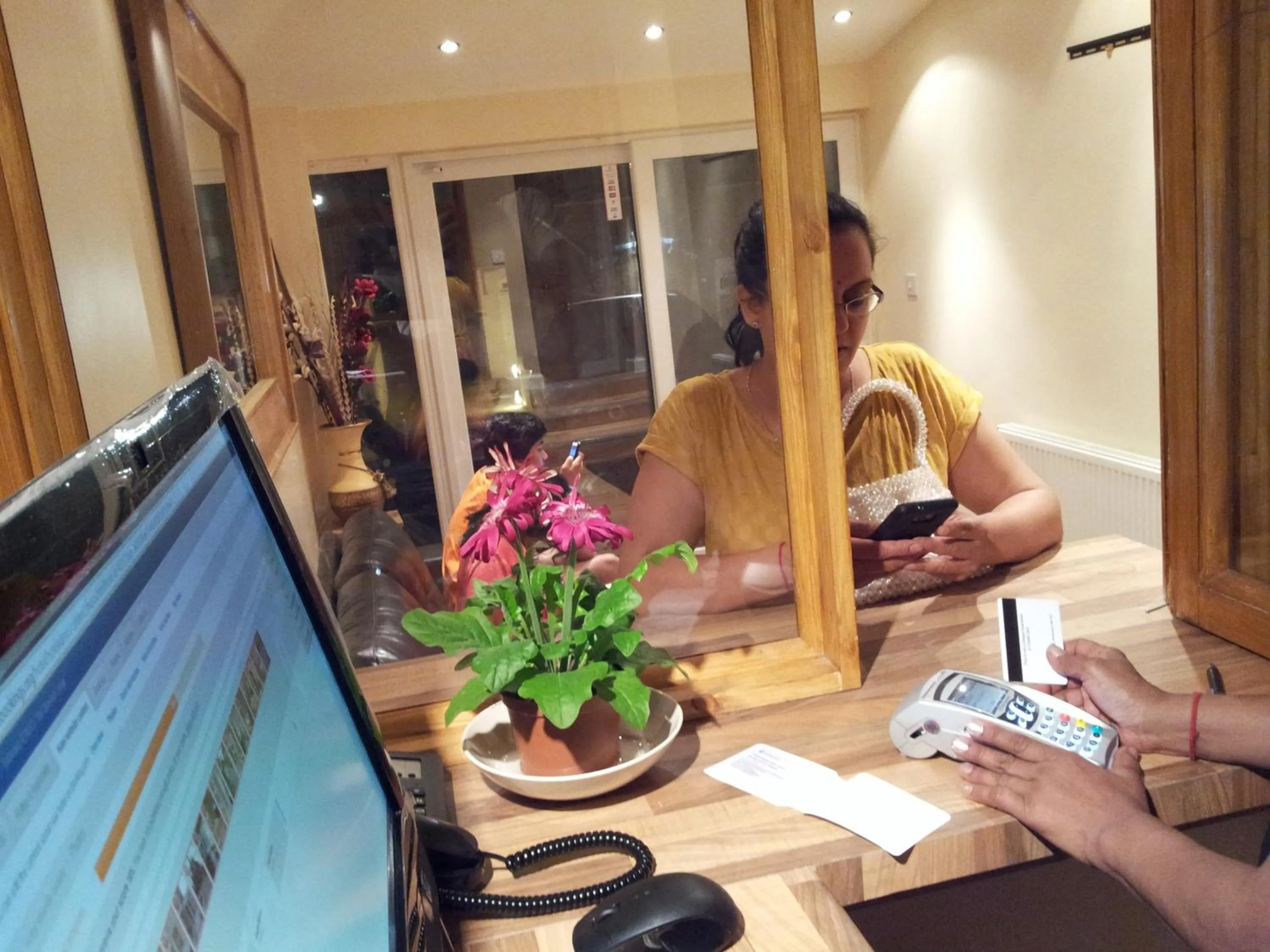 Lobby or reception in The Dharma Lodge