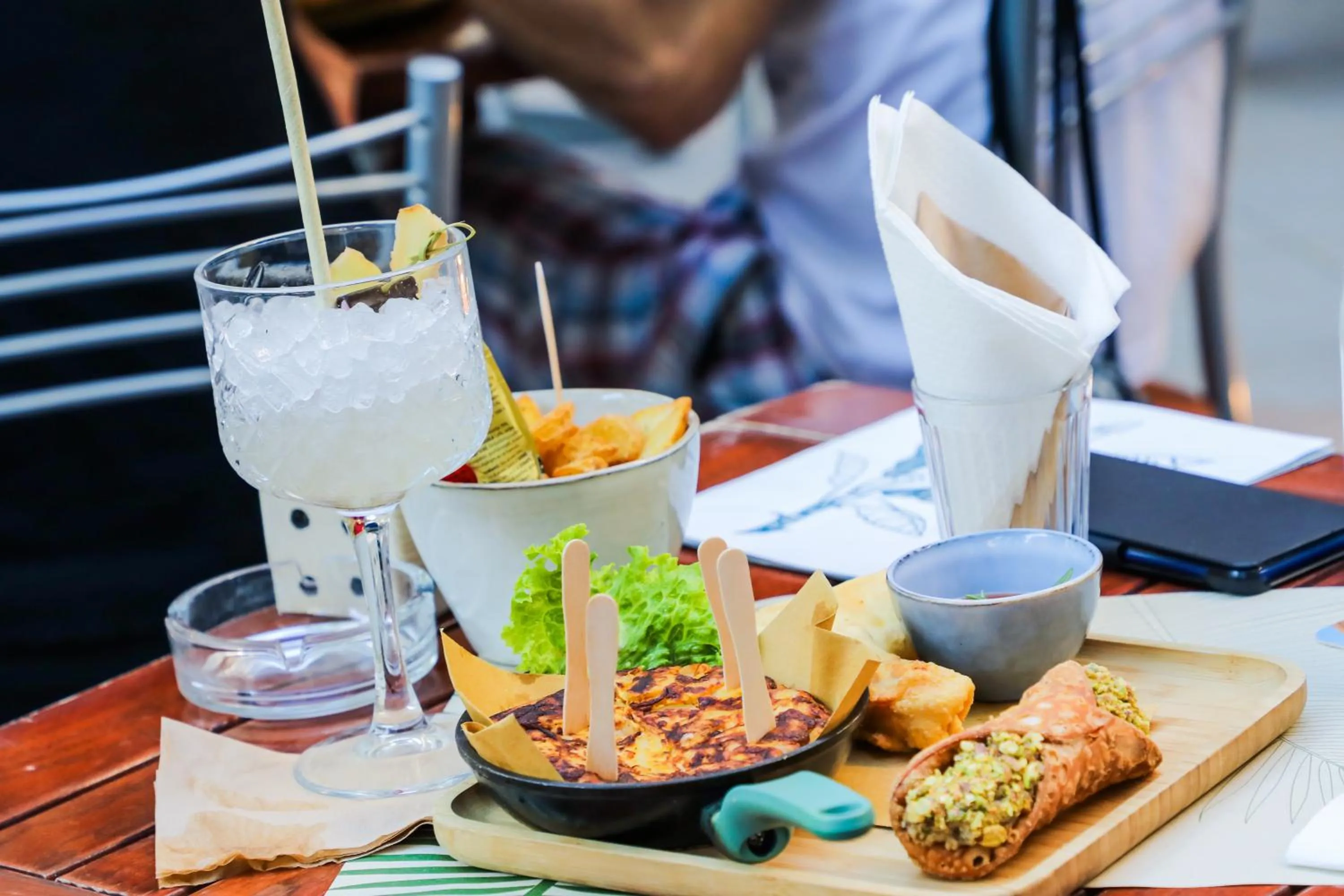 Food and drinks in Hotel Doria