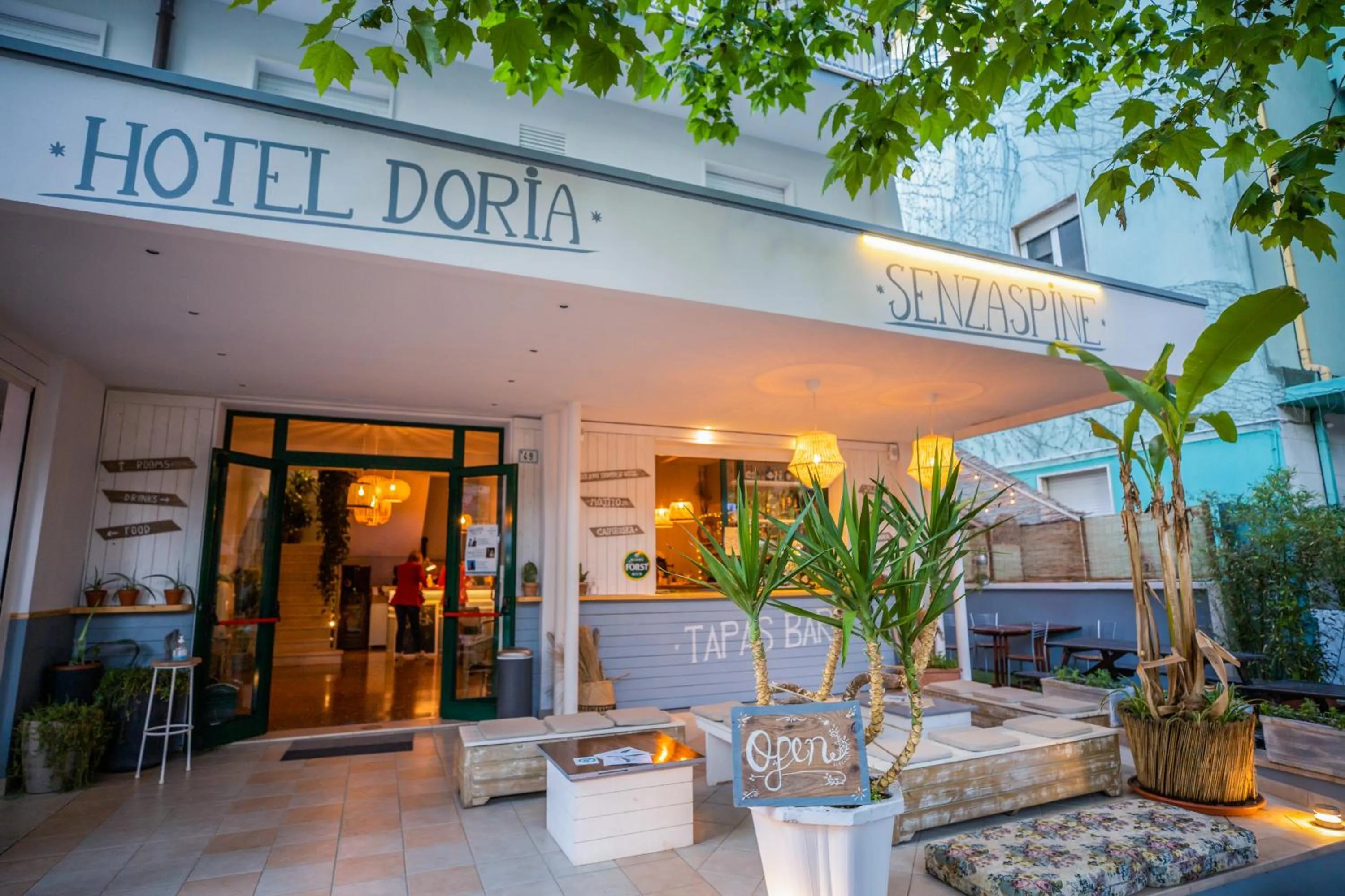 Facade/entrance in Hotel Doria