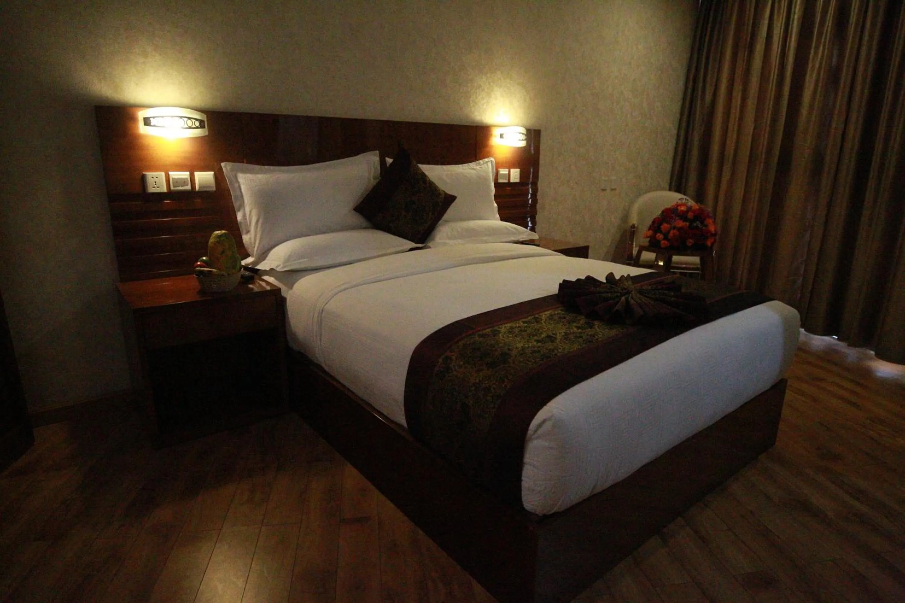 Bed in Marcen Addis Hotel