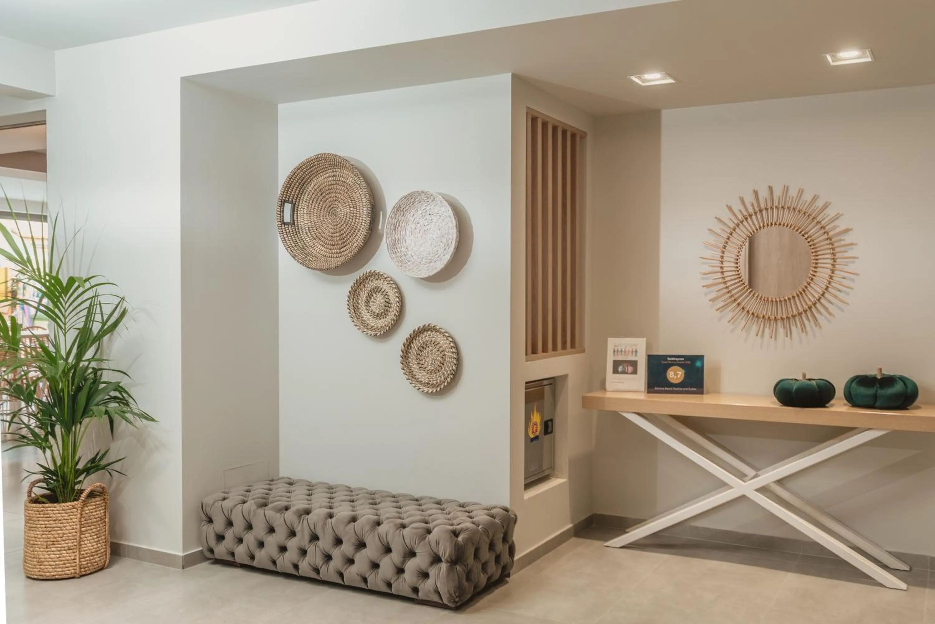 Lobby or reception in Ammos Beach Seaside Luxury Suites Hotel