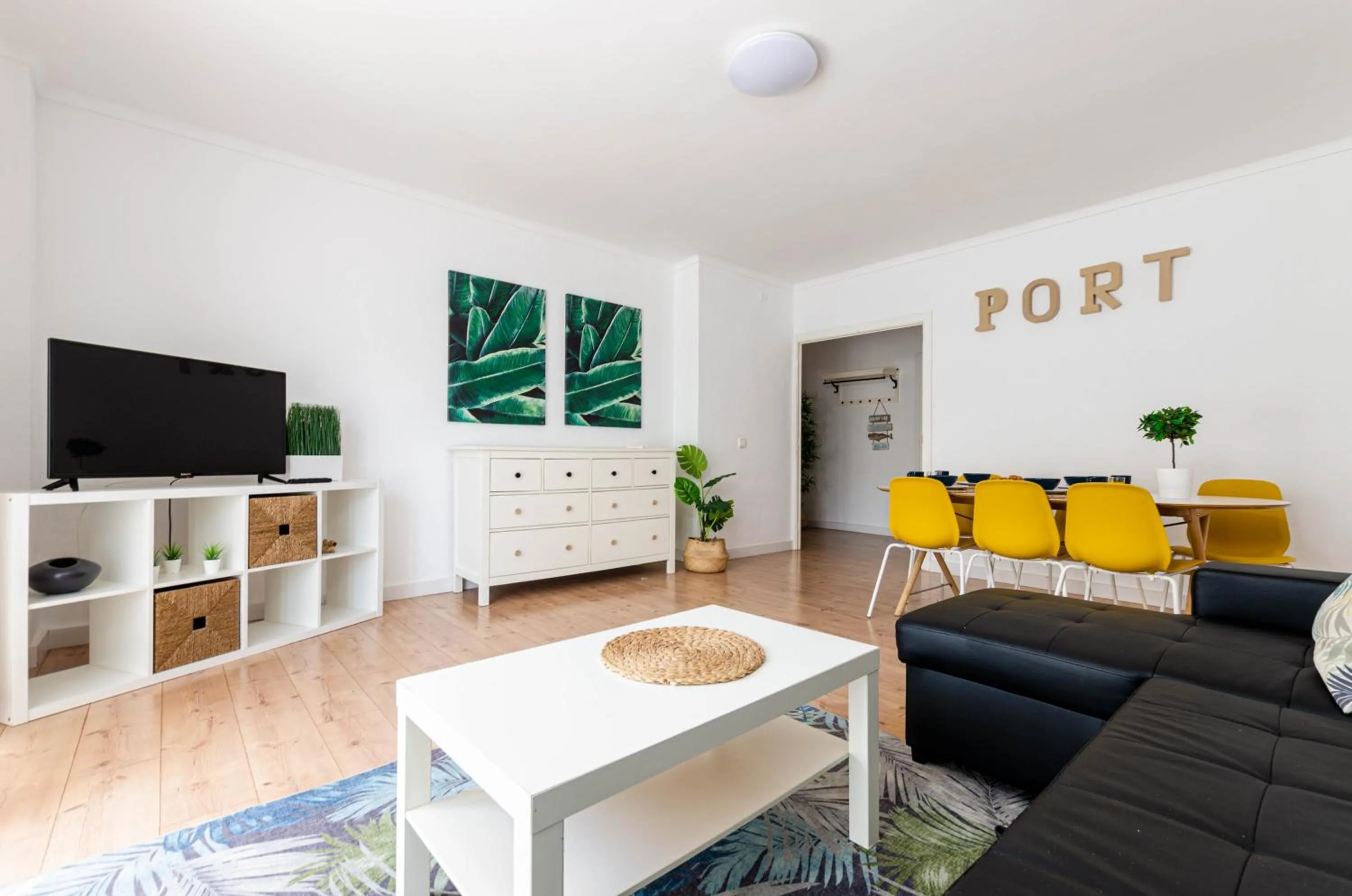 Living room in Port Apartments