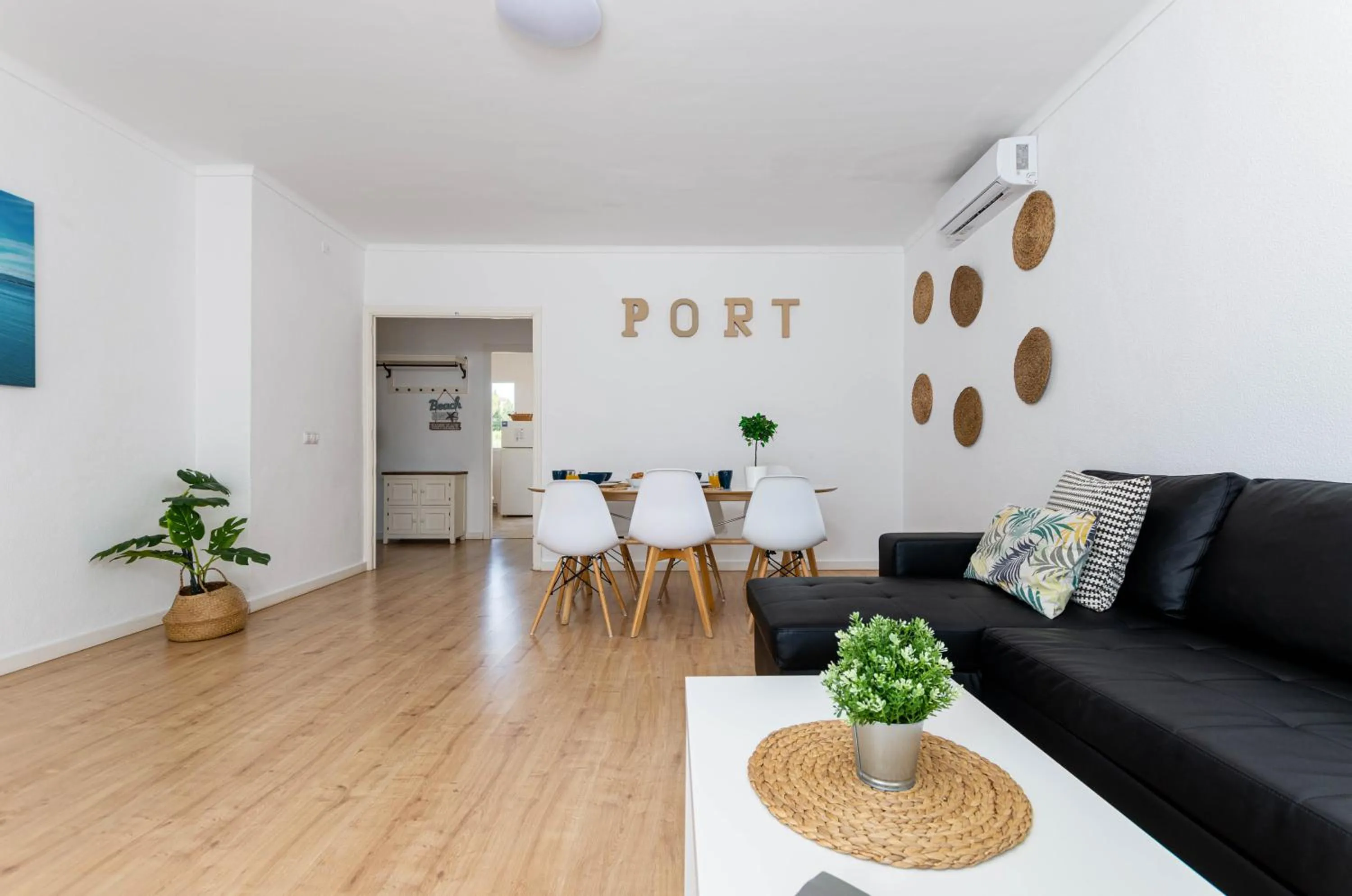 Living room in Port Apartments