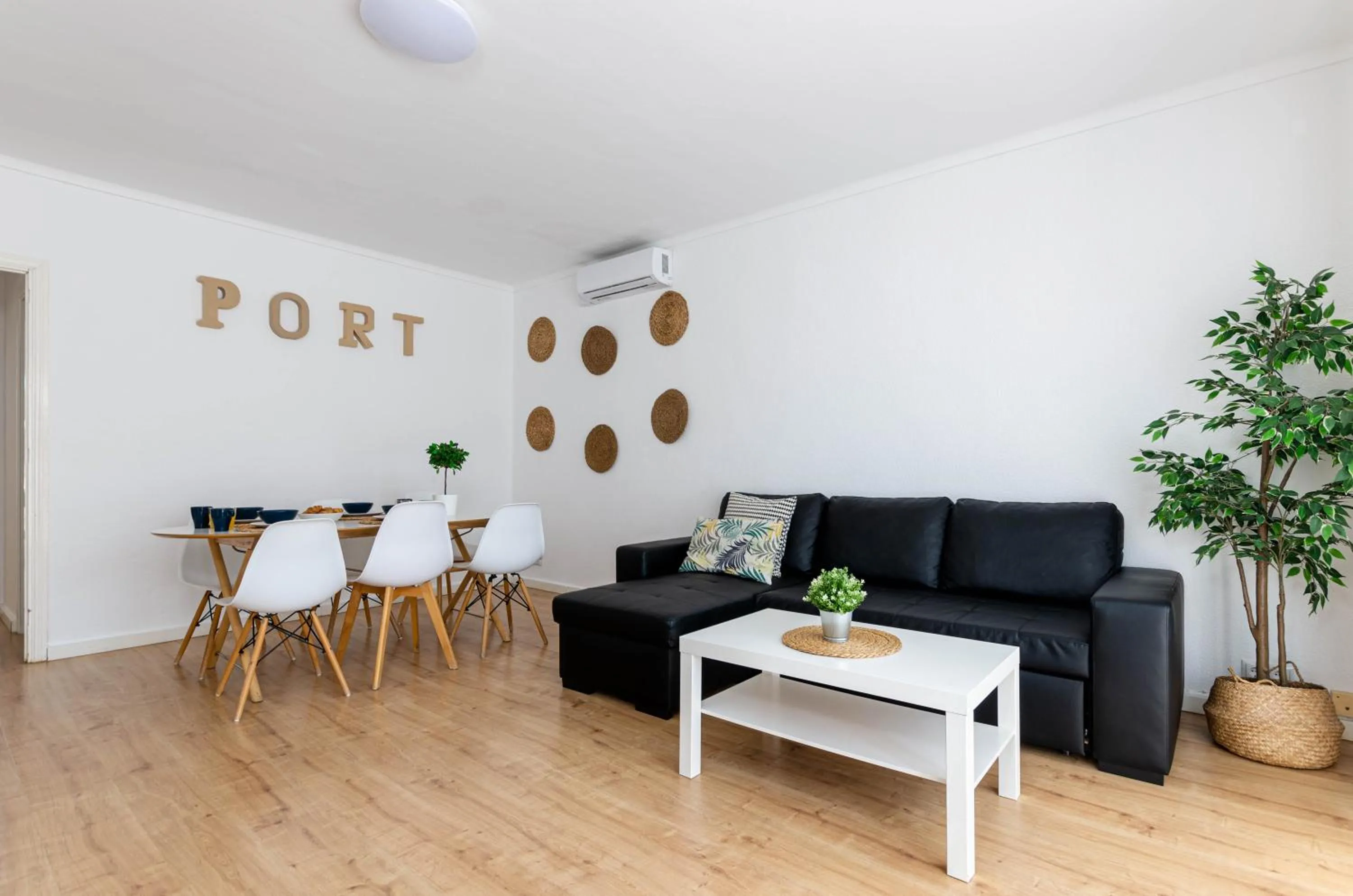 Living room in Port Apartments