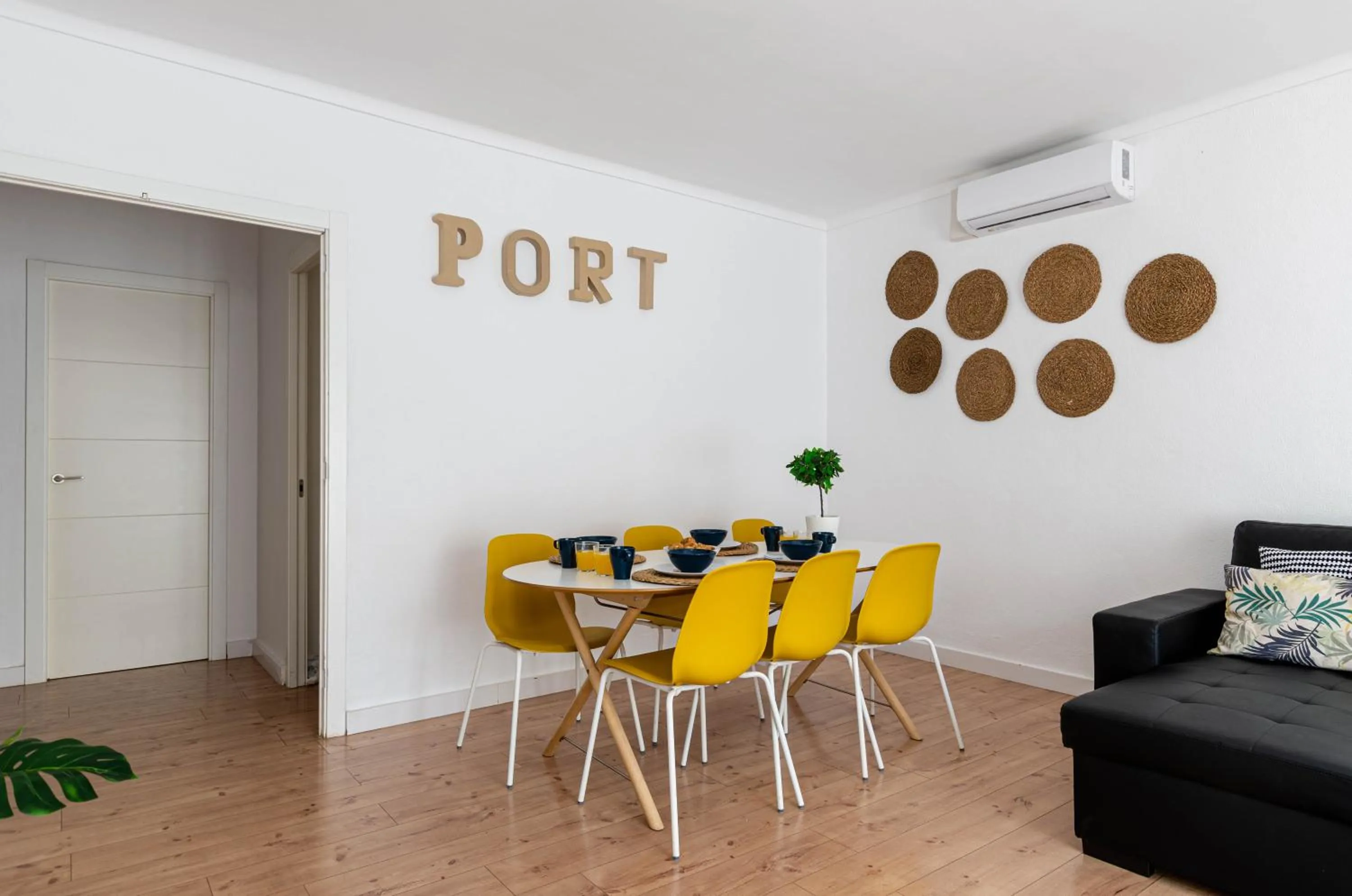 Living room in Port Apartments