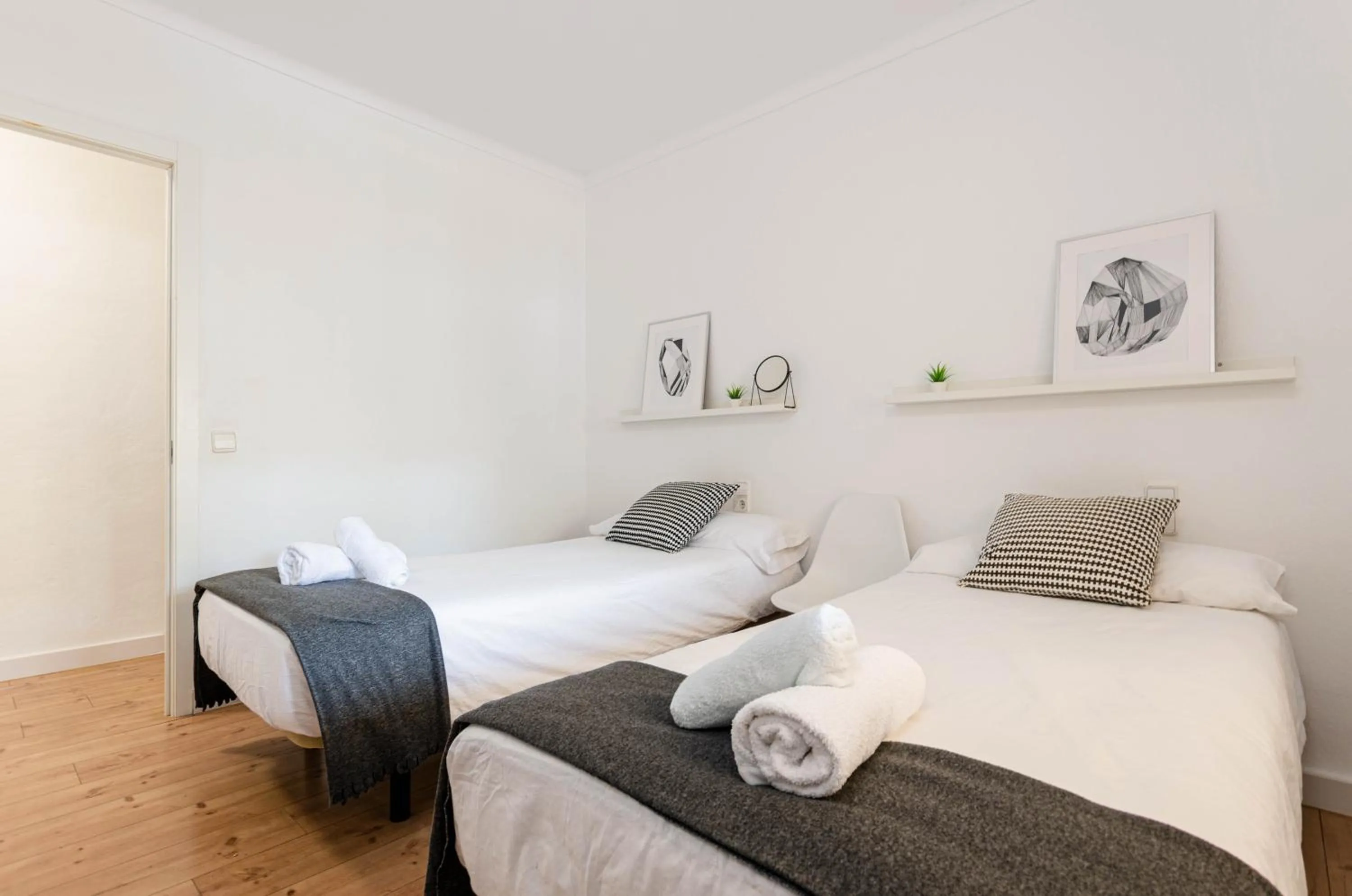 Bedroom, Bed in Port Apartments