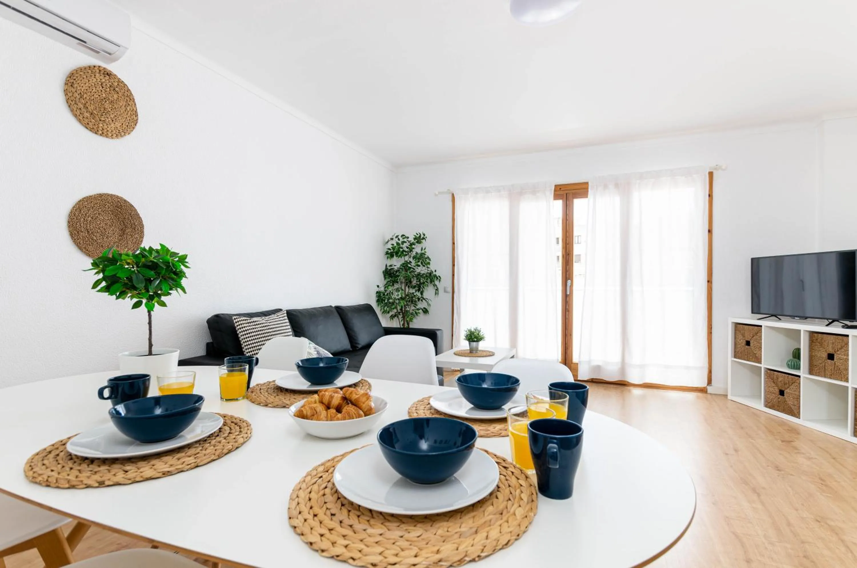 Living room in Port Apartments