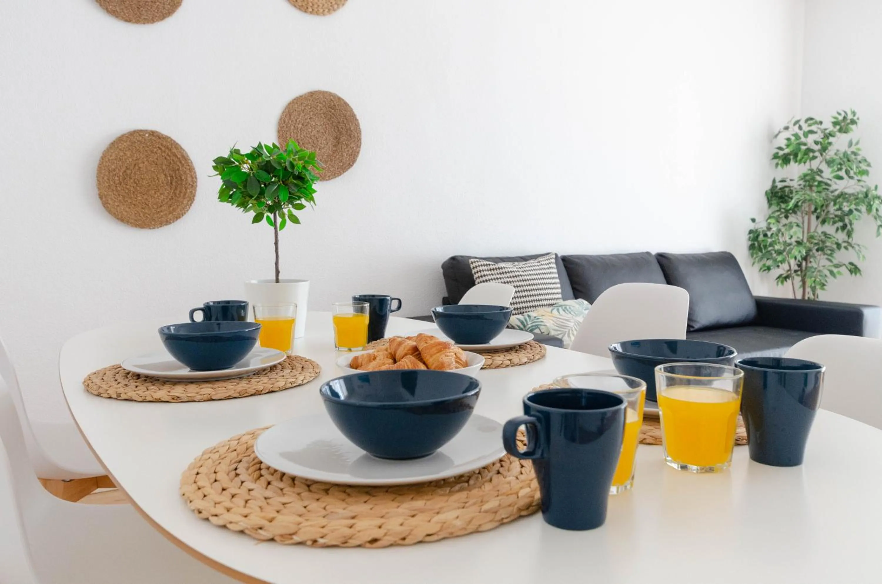 Dining area in Port Apartments