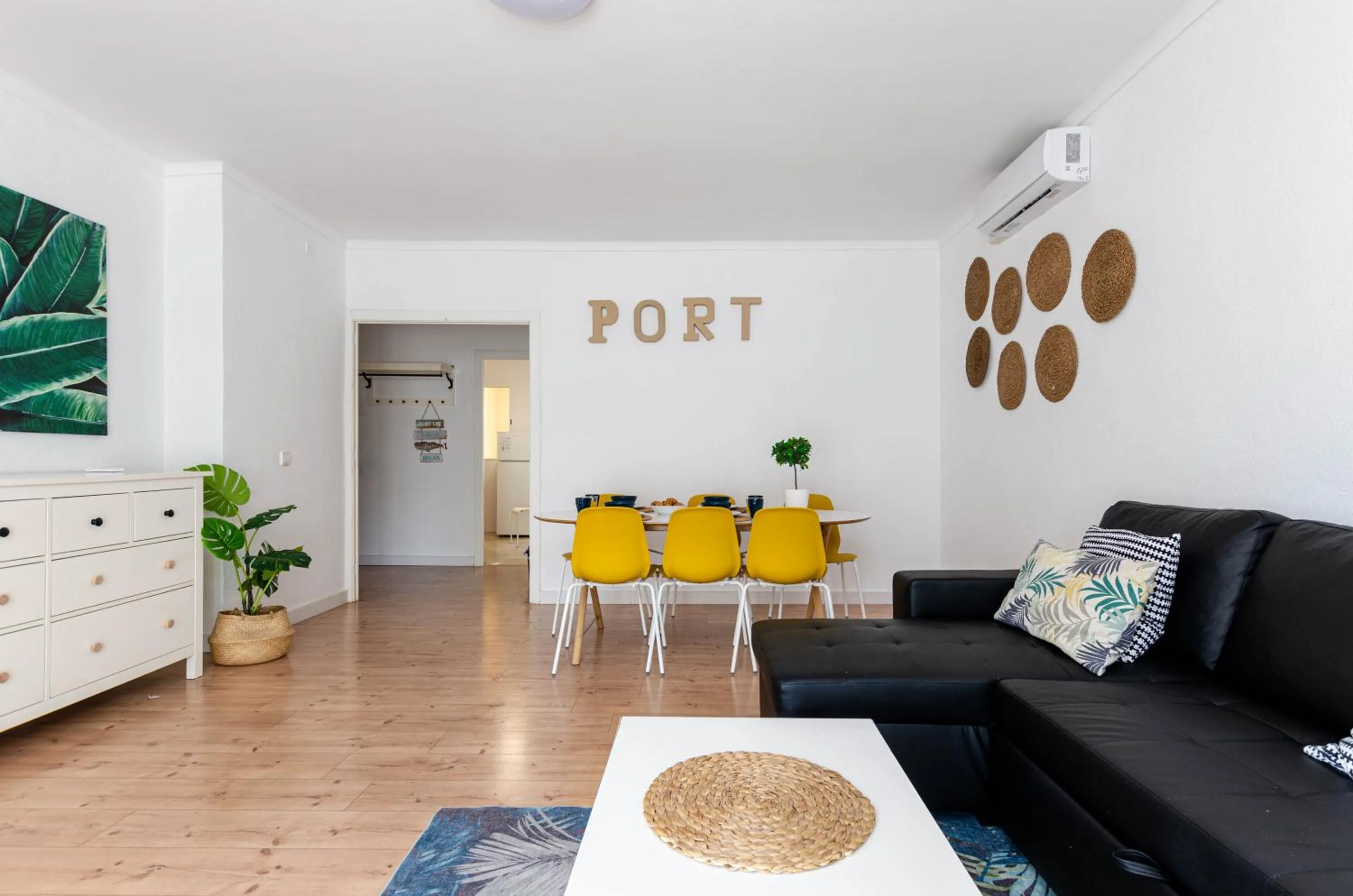 Living room in Port Apartments
