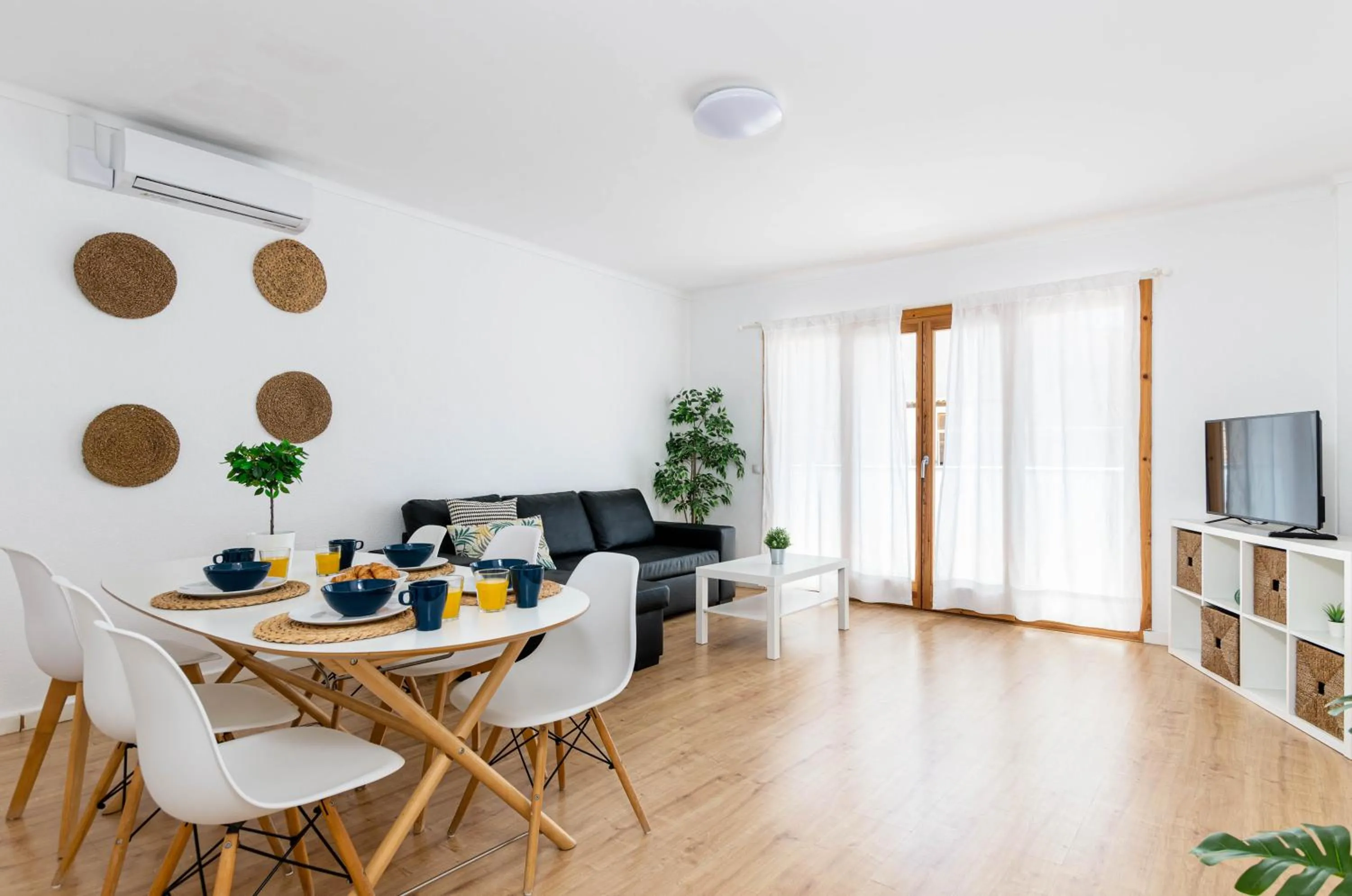 Living room in Port Apartments