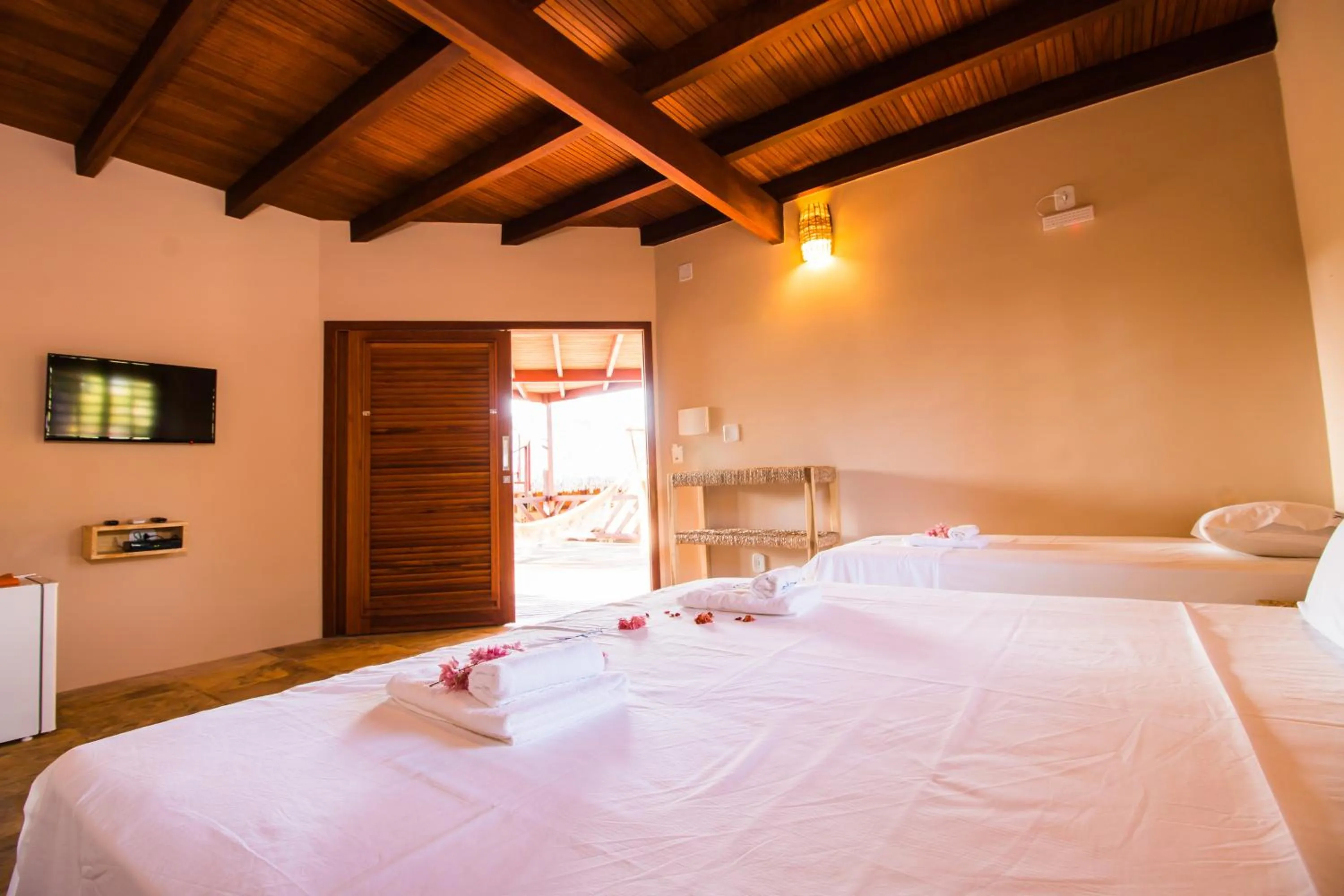 Bed in Pousada Vento do Kite