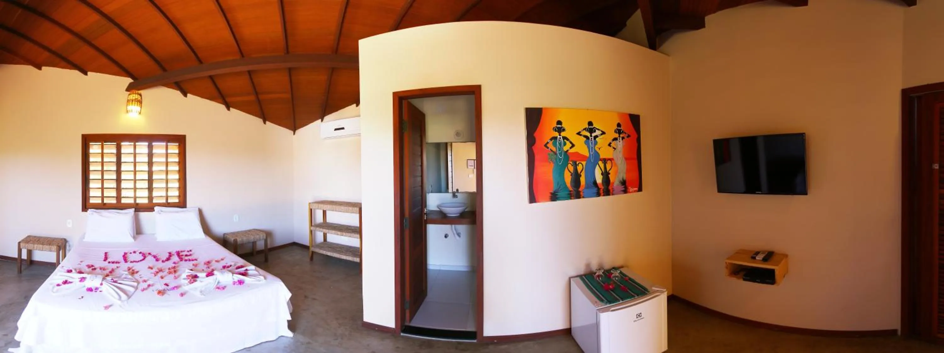 Bed in Pousada Vento do Kite