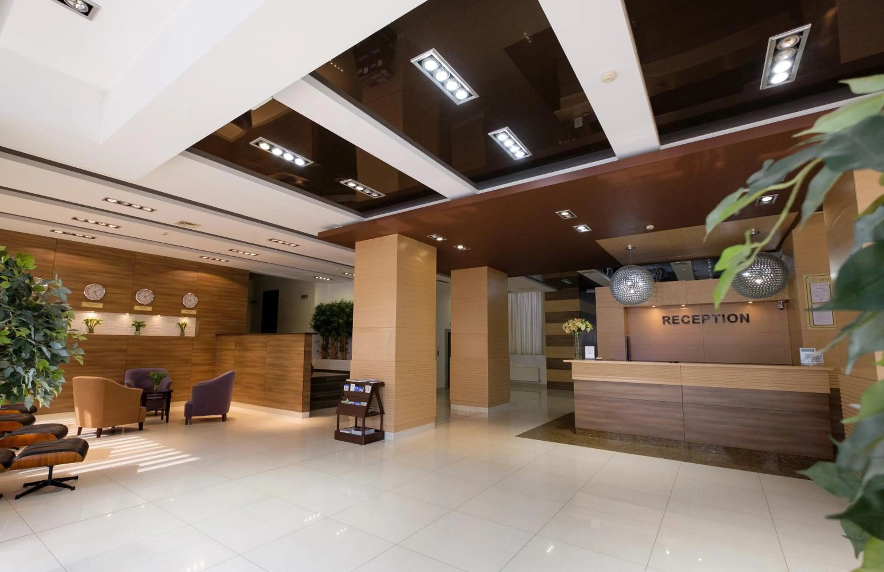 Lobby or reception in Hotel Russia