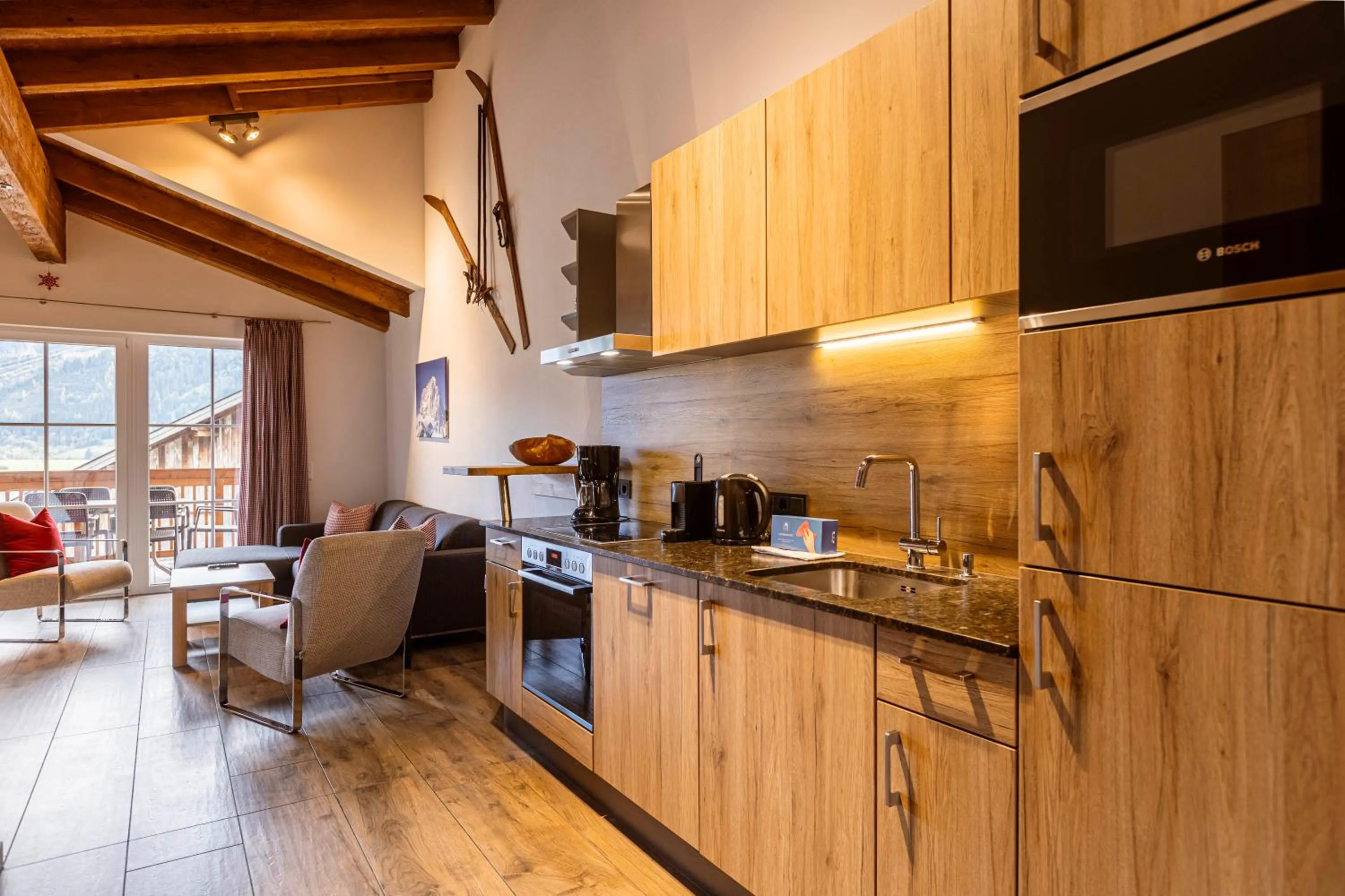 Coffee/tea facilities in Tauernsuites Mitterwirt by ALPS RESORTS