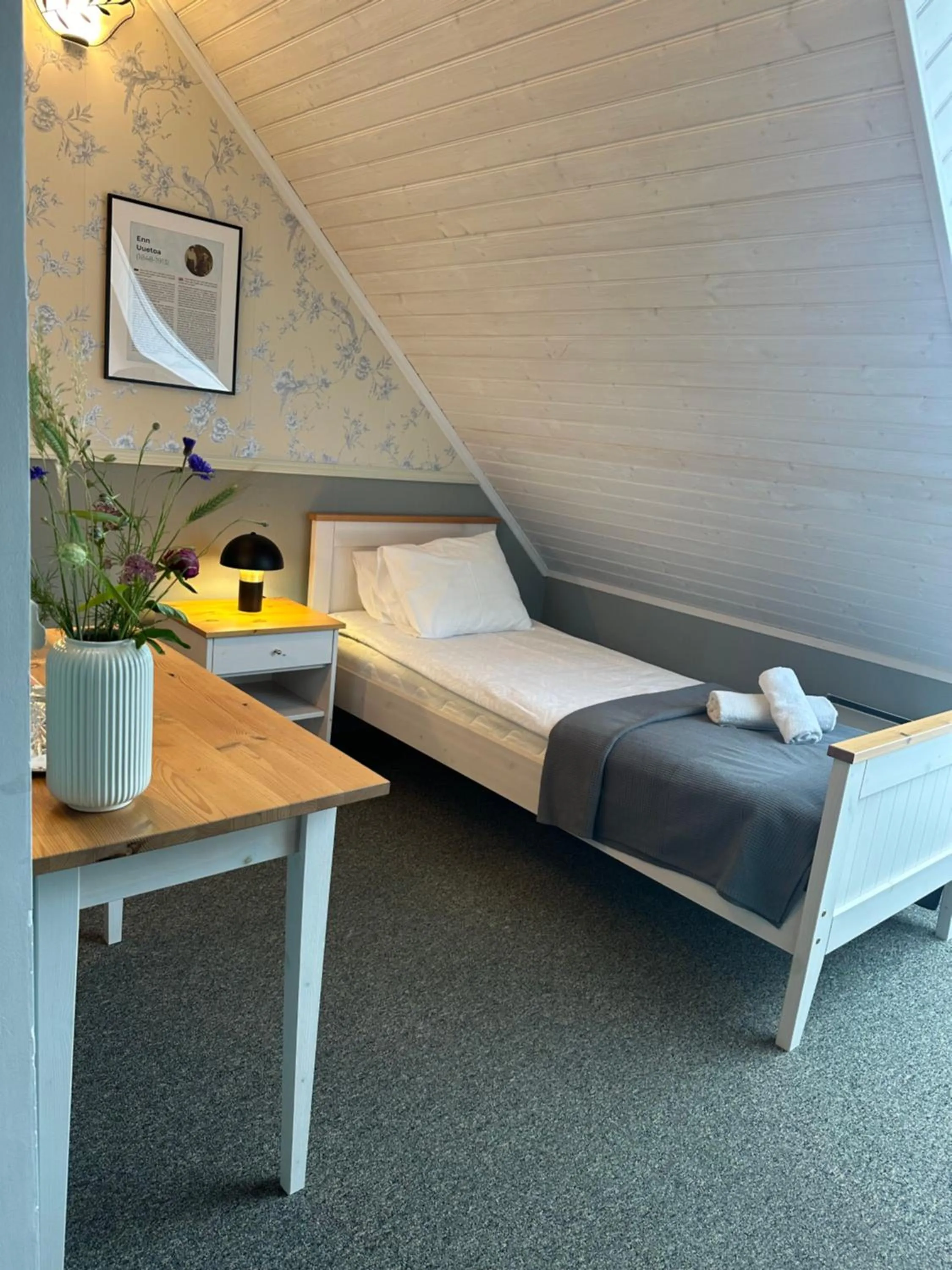 Bed in Vanalinna Boutique Hotel