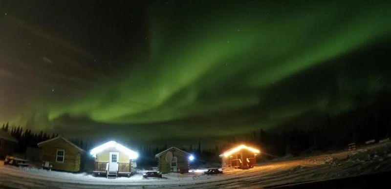 Alaska Log Cabins on the Pond
