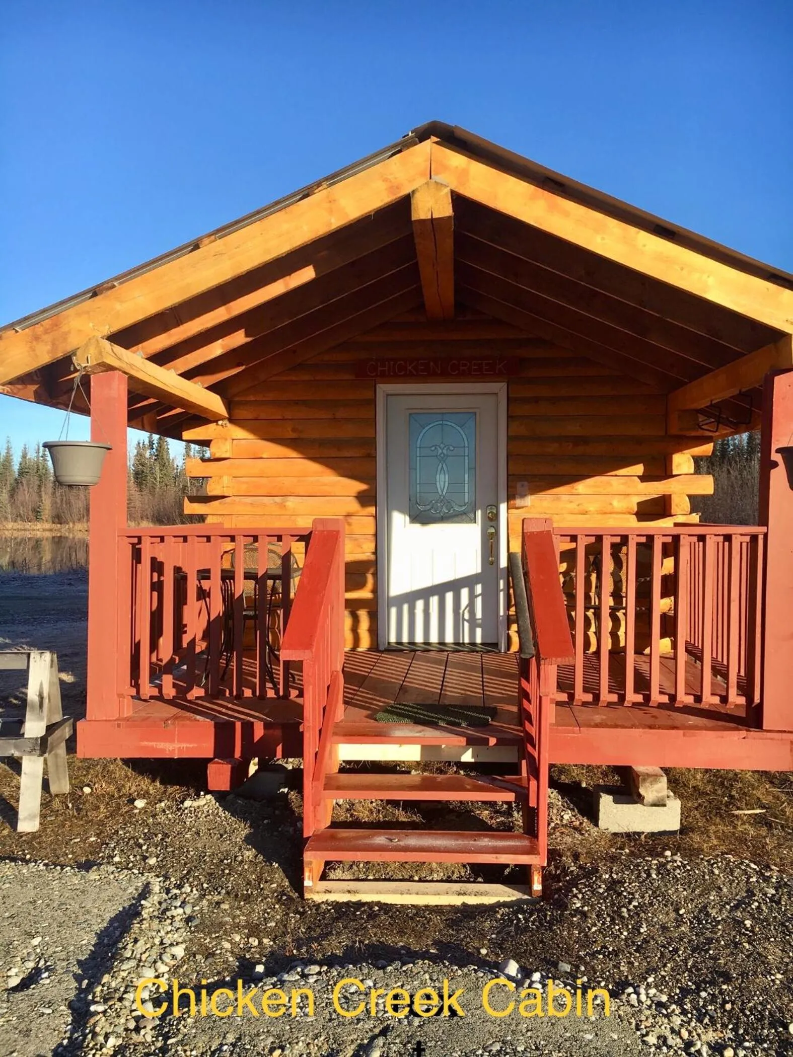 Alaska Log Cabins on the Pond