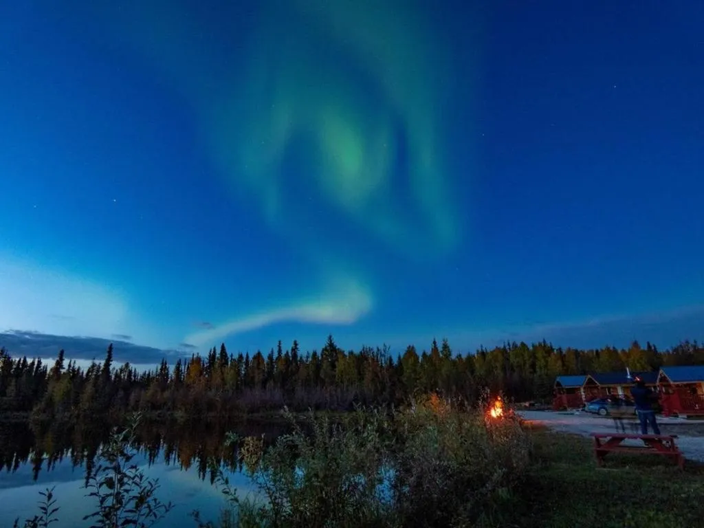Alaska Log Cabins on the Pond