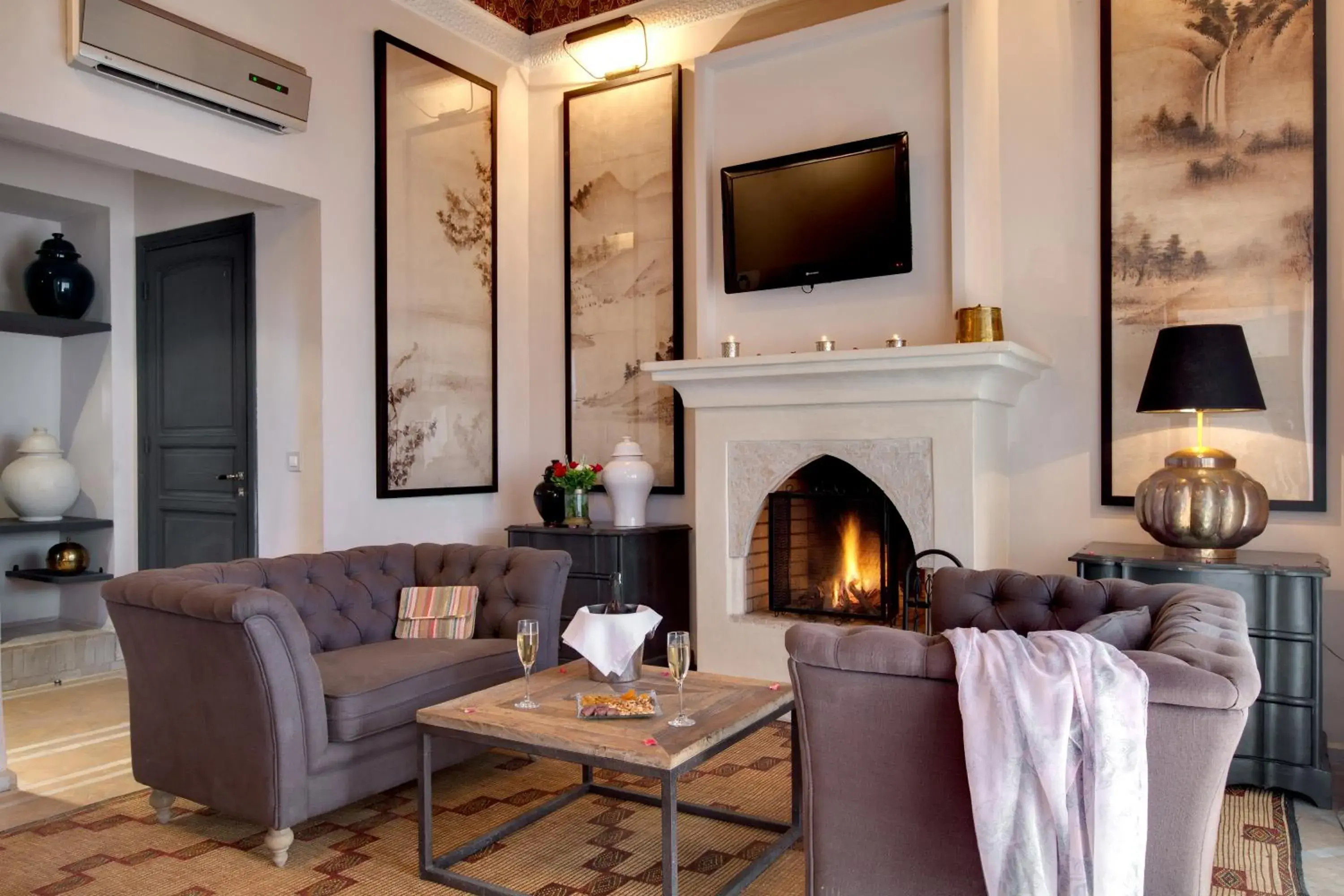 Living room in Palais de l'O - Maison d'hôtes Living room in Palais de l'O - Maison d'hôtes