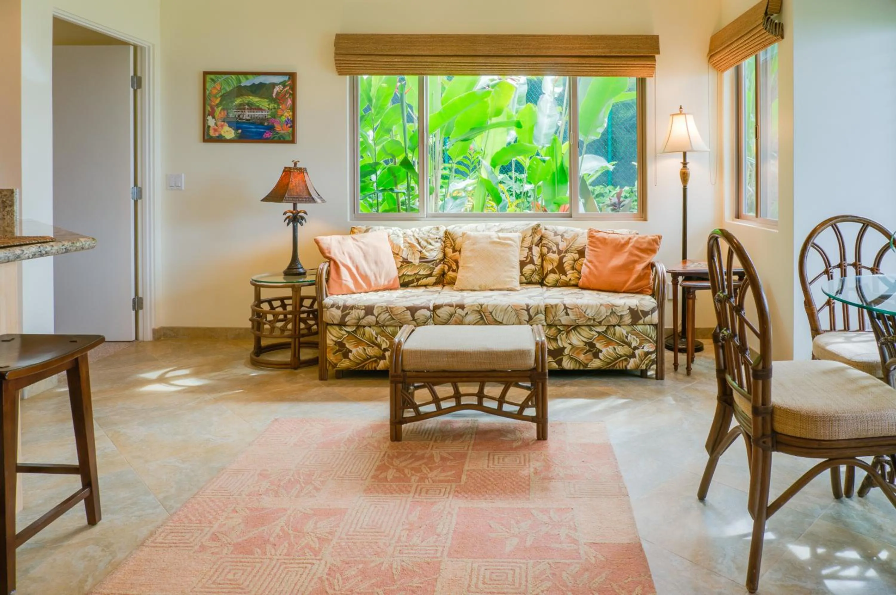Living room in Hale Napili