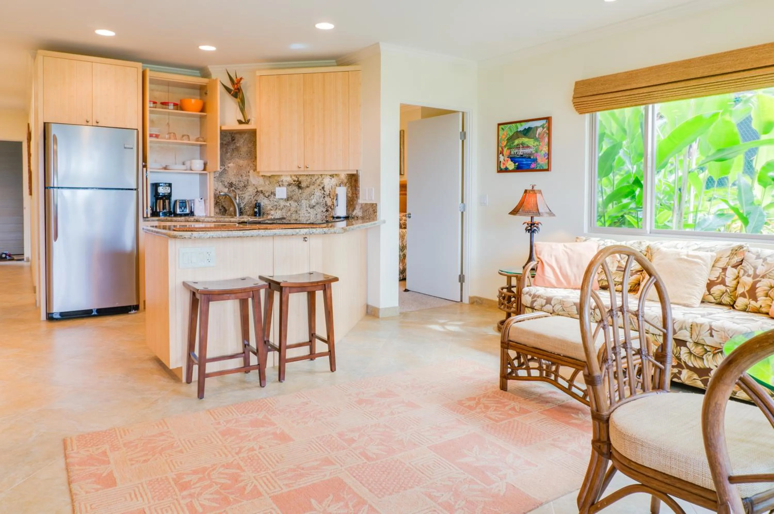Living room in Hale Napili