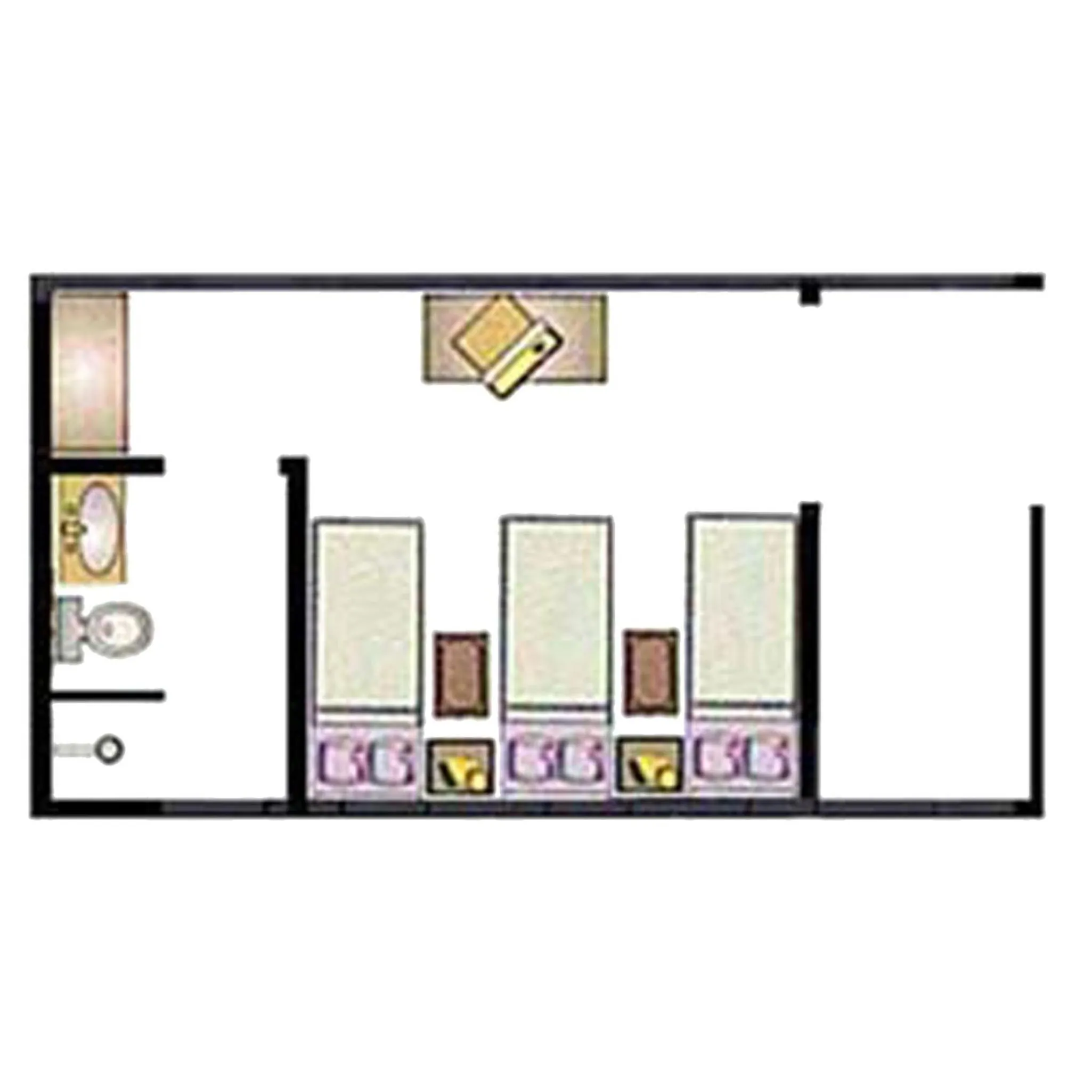 Floor plan in Pousada Juriti - Eco Hotel