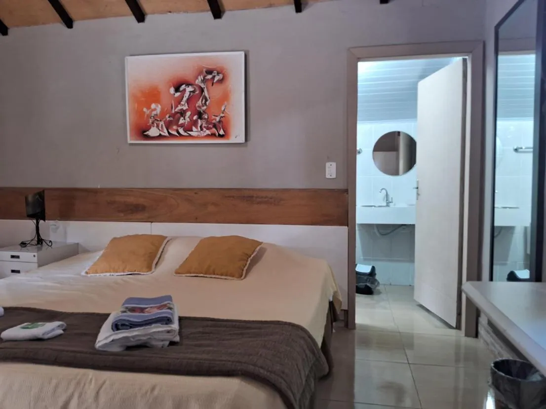 Bed in Pousada Juriti - Eco Hotel