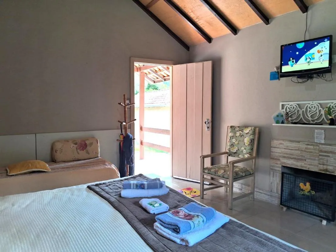 Bed in Pousada Juriti - Eco Hotel