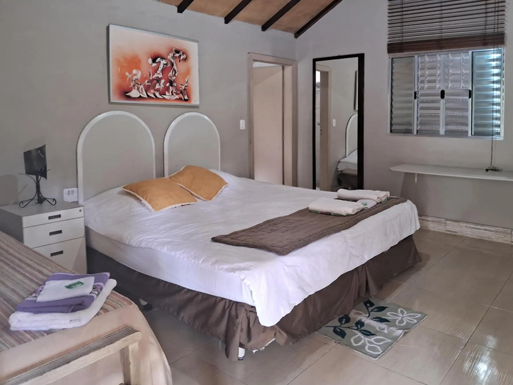 Bed in Pousada Juriti - Eco Hotel